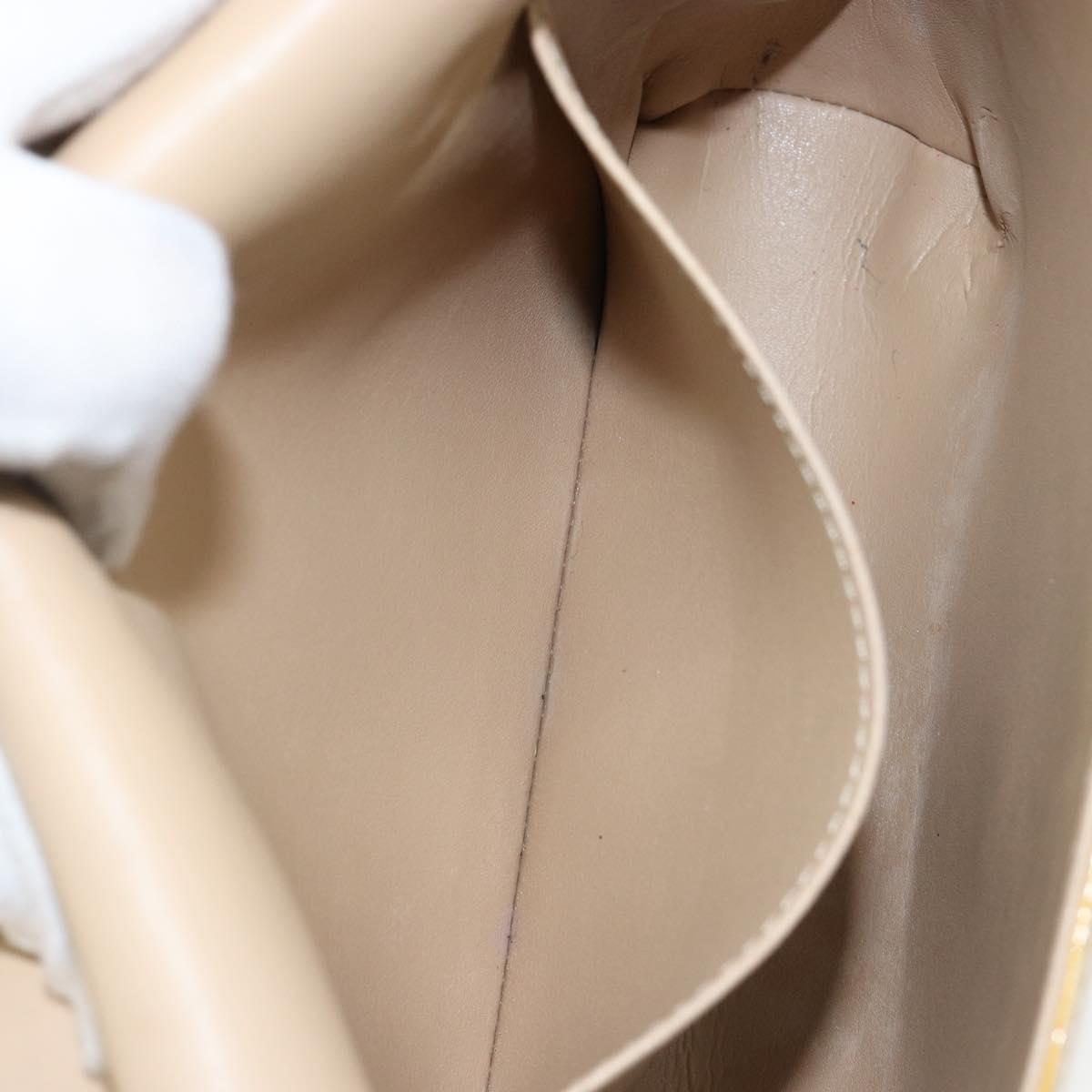 LOUIS VUITTON Monogram Vernis Thompson Street Bag Beige M91301 LV Auth 143121