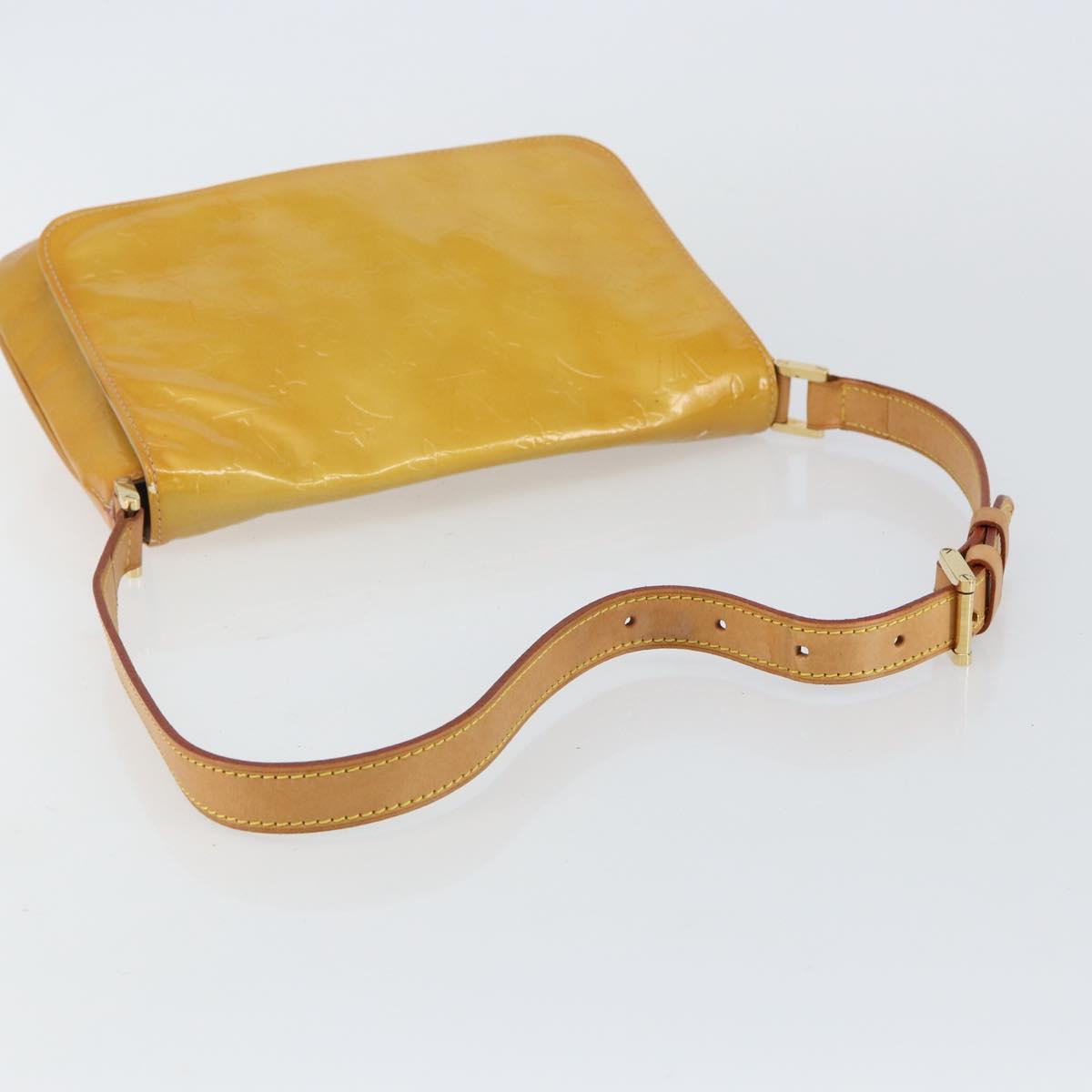 LOUIS VUITTON Monogram Vernis Thompson Street Bag Beige M91301 LV Auth 143121