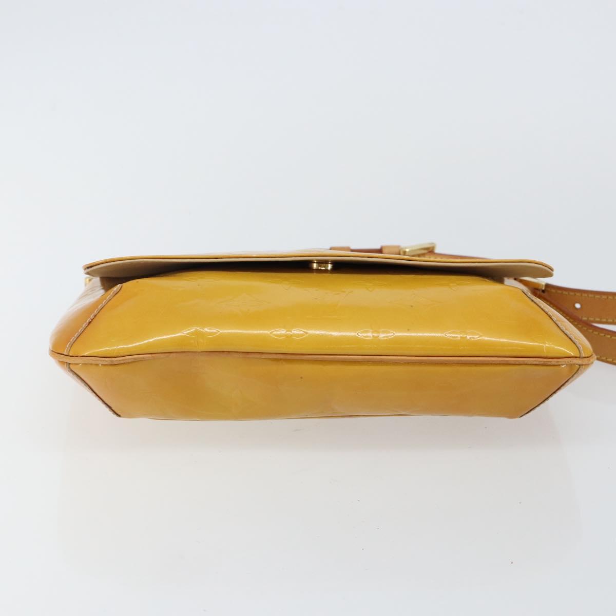 LOUIS VUITTON Monogram Vernis Thompson Street Bag Beige M91301 LV Auth 143121