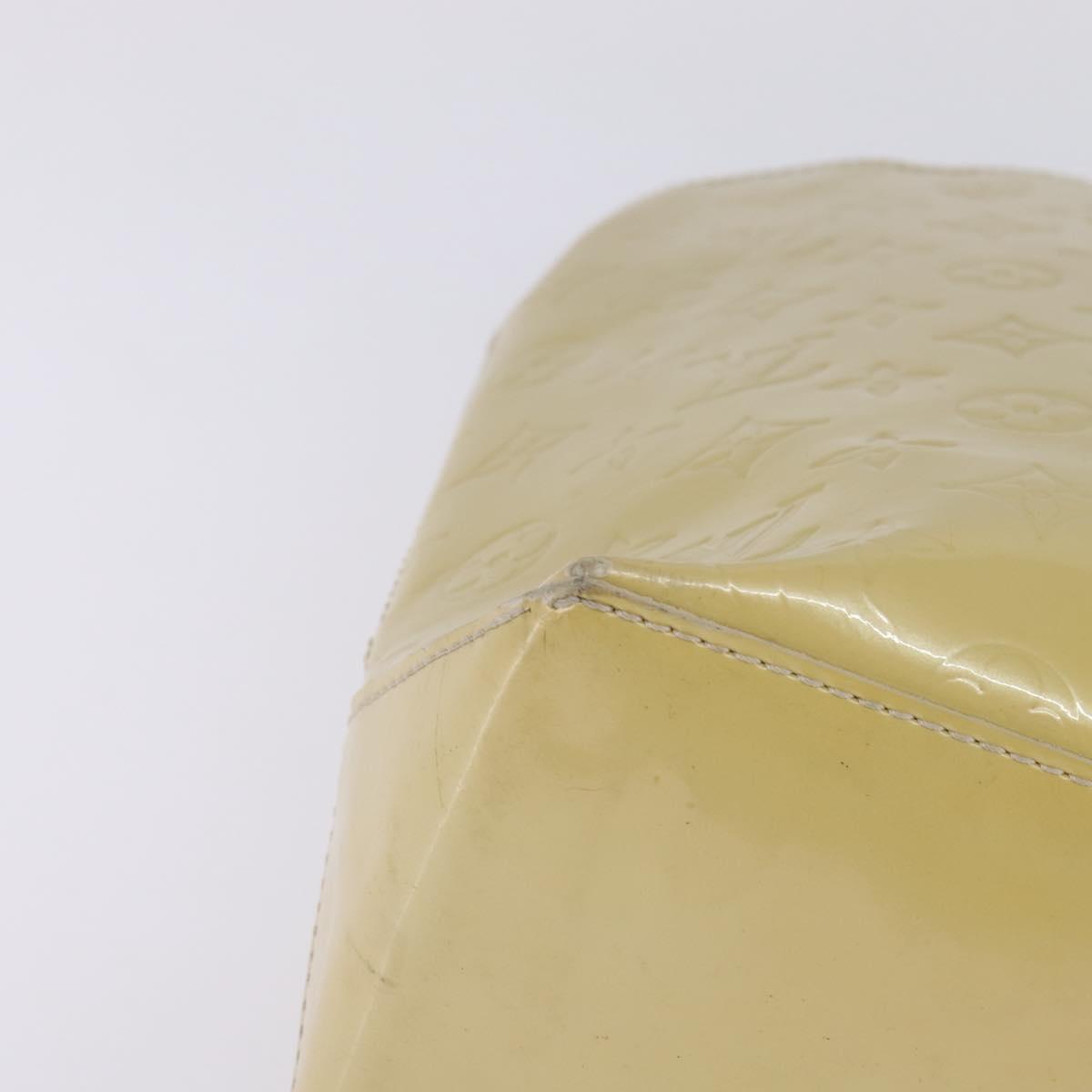 LOUIS VUITTON Monogram Vernis Wilshire MM Hand Bag Broncorail M91441 Auth 143123