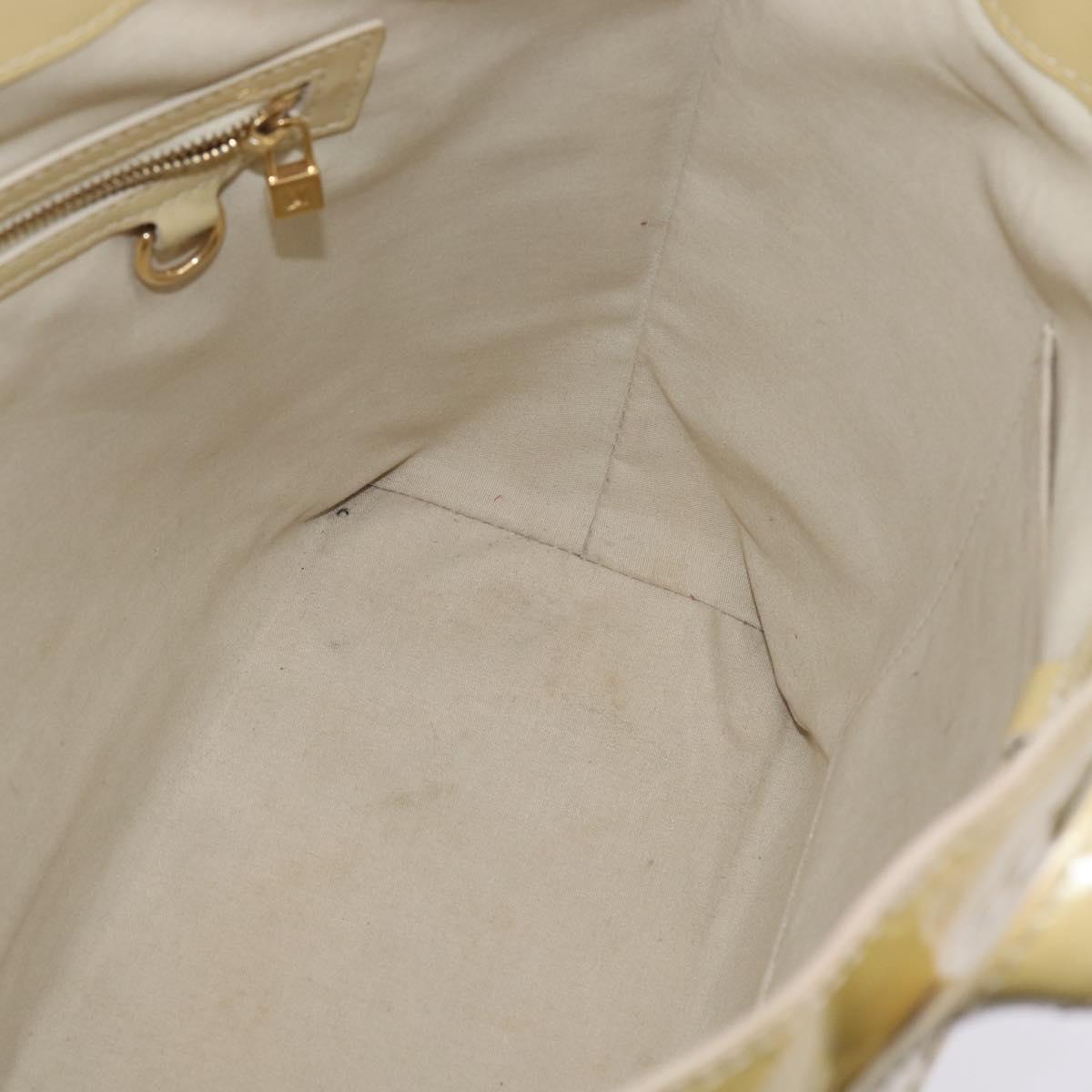 LOUIS VUITTON Monogram Vernis Wilshire MM Hand Bag Broncorail M91441 Auth 143123