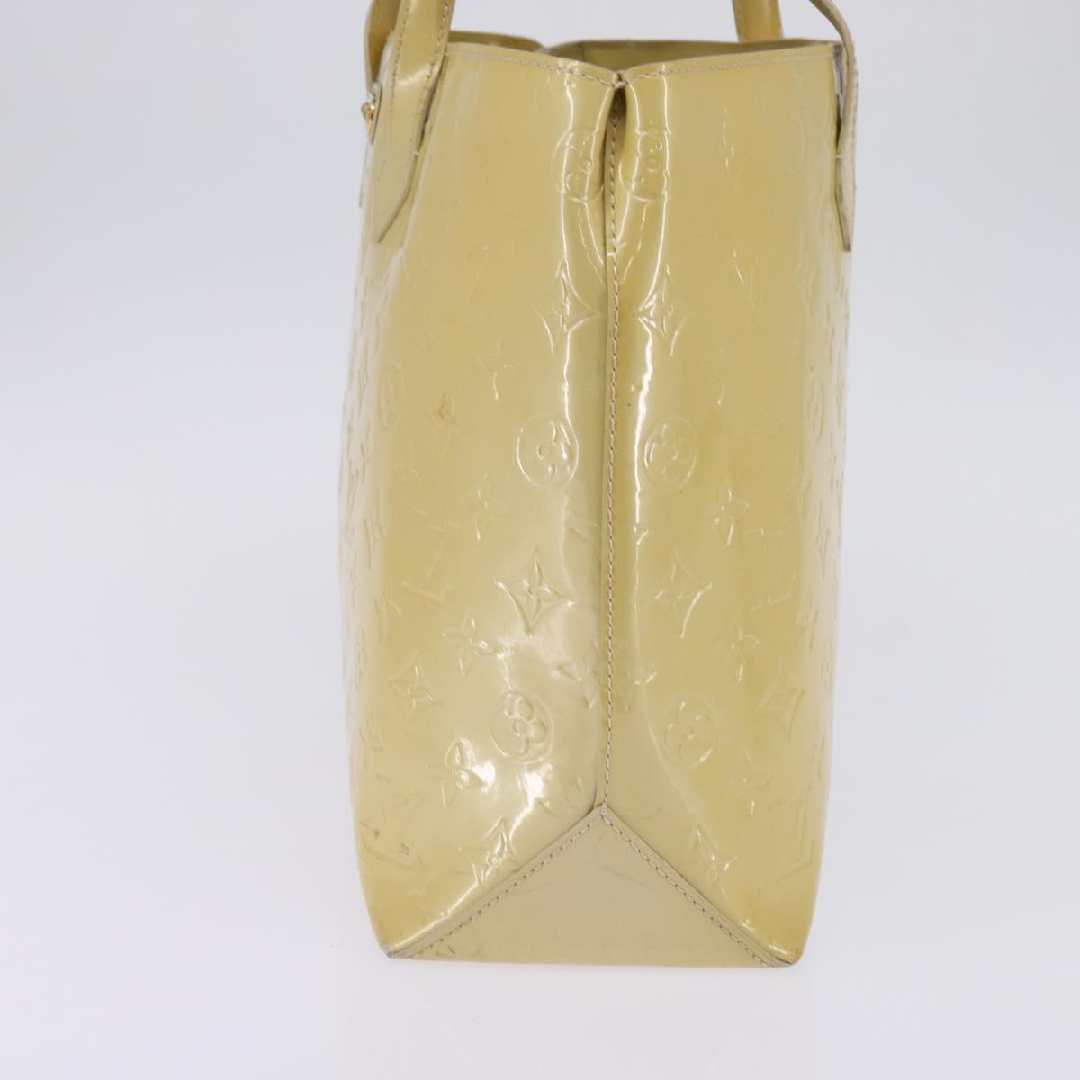 LOUIS VUITTON Monogram Vernis Wilshire MM Hand Bag Broncorail M91441 Auth 143123