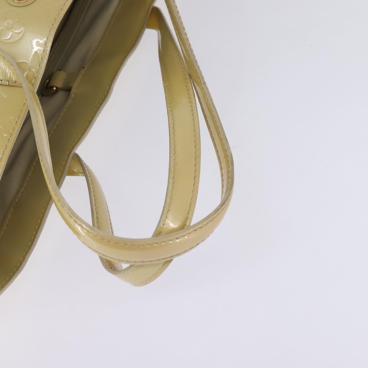 LOUIS VUITTON Monogram Vernis Wilshire MM Hand Bag Broncorail M91441 Auth 143123