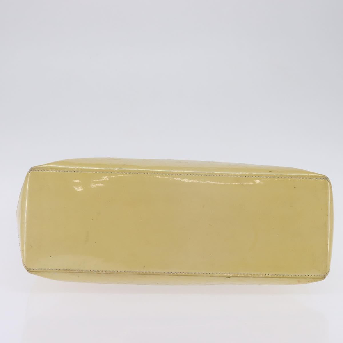 LOUIS VUITTON Monogram Vernis Wilshire MM Hand Bag Broncorail M91441 Auth 143123