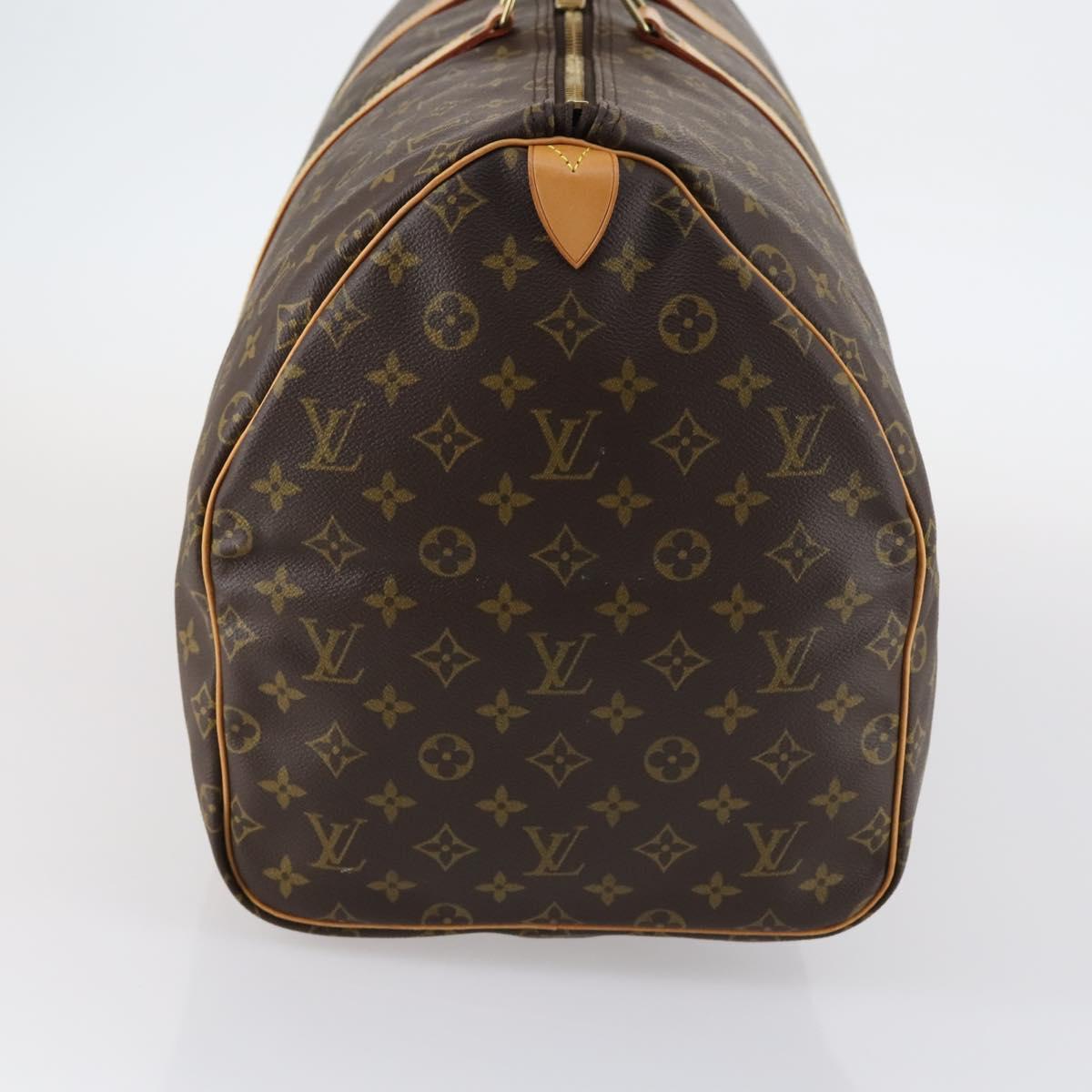 LOUIS VUITTON Monogram Keepall 55 Boston Bag M41424 LV Auth 143130V