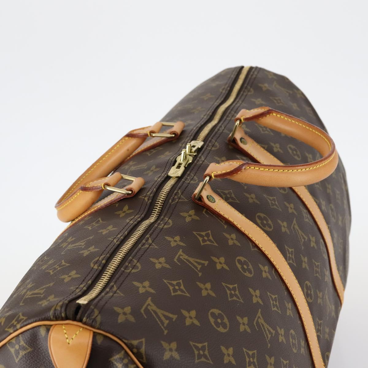 LOUIS VUITTON Monogram Keepall 55 Boston Bag M41424 LV Auth 143130V