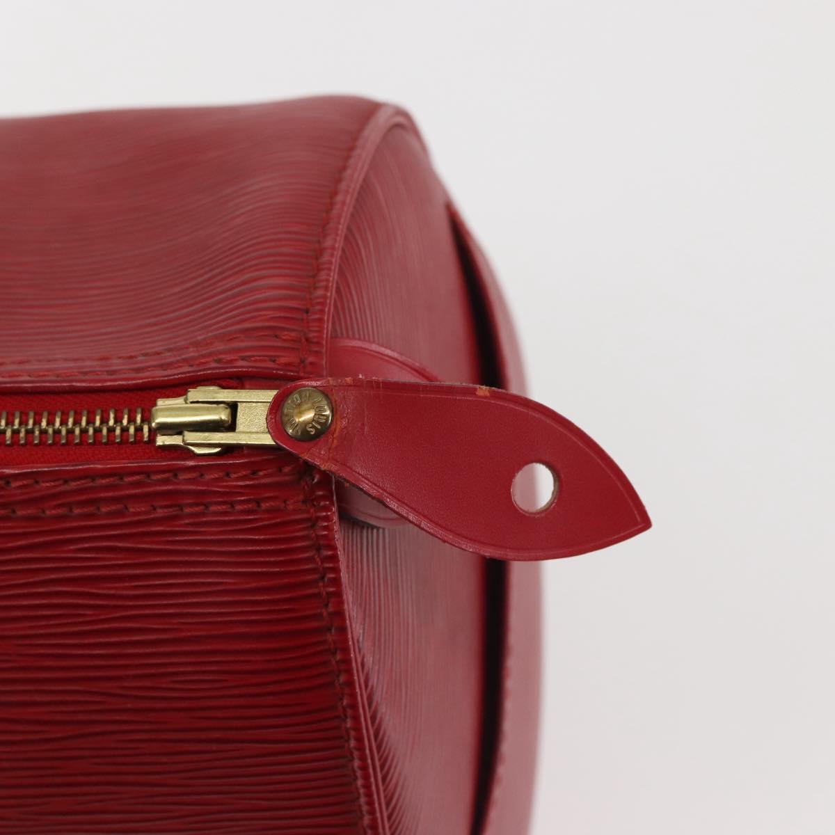 LOUIS VUITTON Epi Speedy 30 Hand Bag Castilian Red M43007 LV Auth 143131