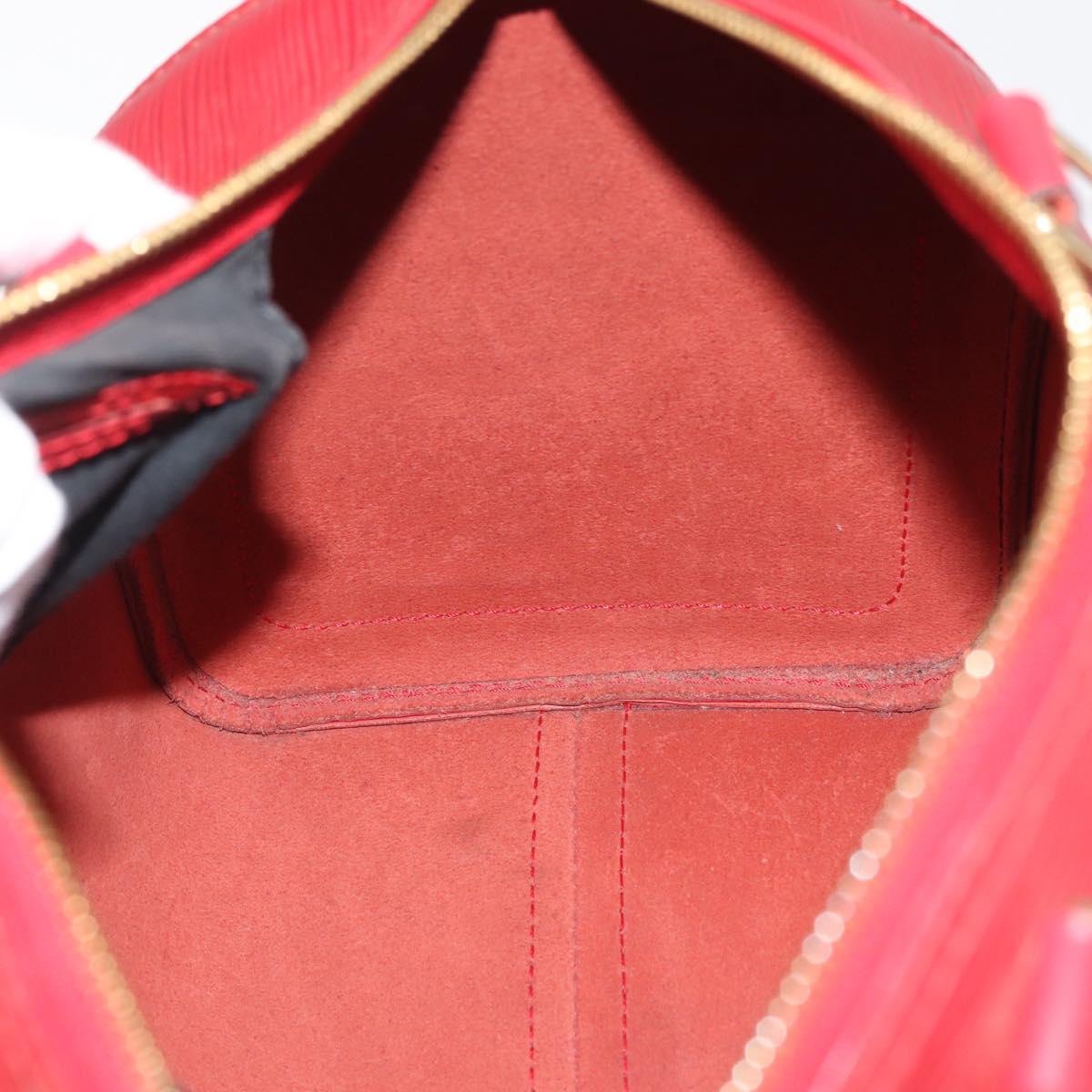 LOUIS VUITTON Epi Speedy 30 Hand Bag Castilian Red M43007 LV Auth 143131