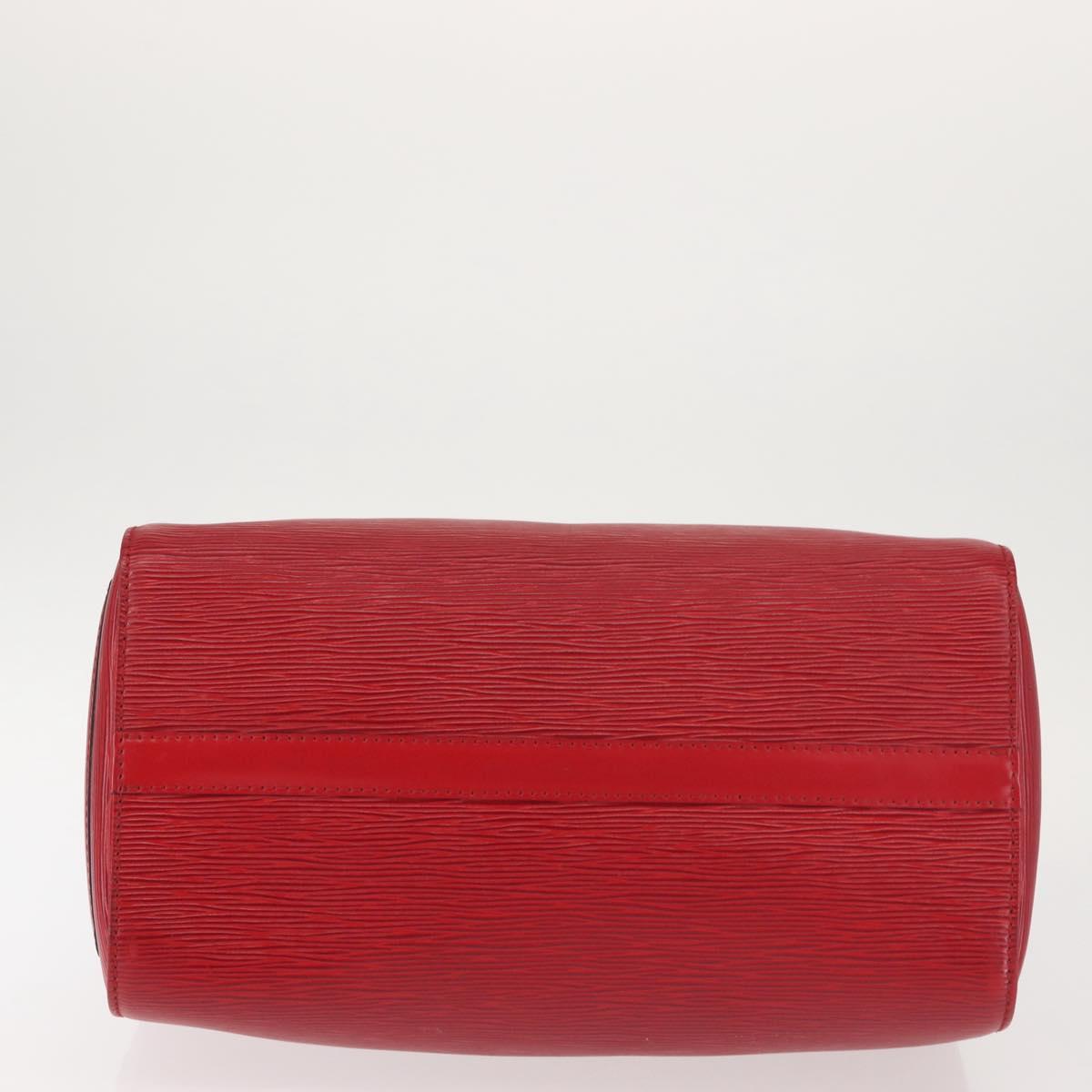 LOUIS VUITTON Epi Speedy 30 Hand Bag Castilian Red M43007 LV Auth 143131