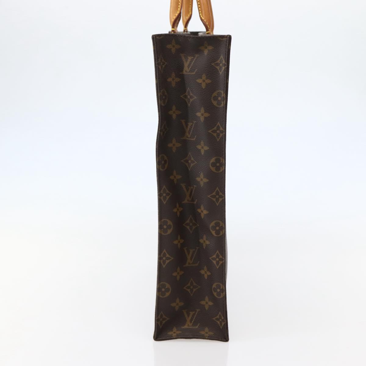 LOUIS VUITTON Monogram Sac Plat Hand Bag M51140 LV Auth 143141