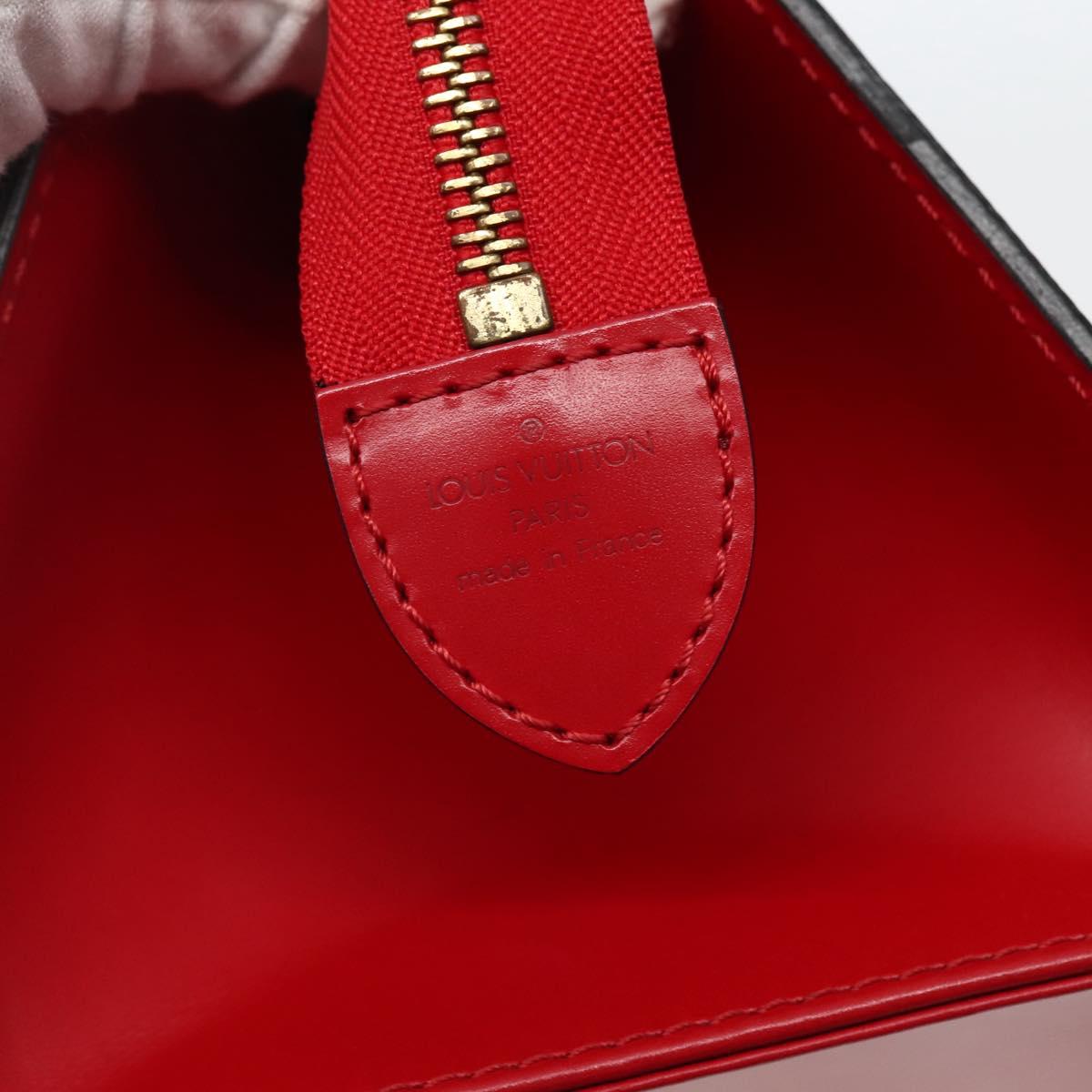 LOUIS VUITTON Epi Sac Triangle Hand Bag Red M52097 LV Auth 143144