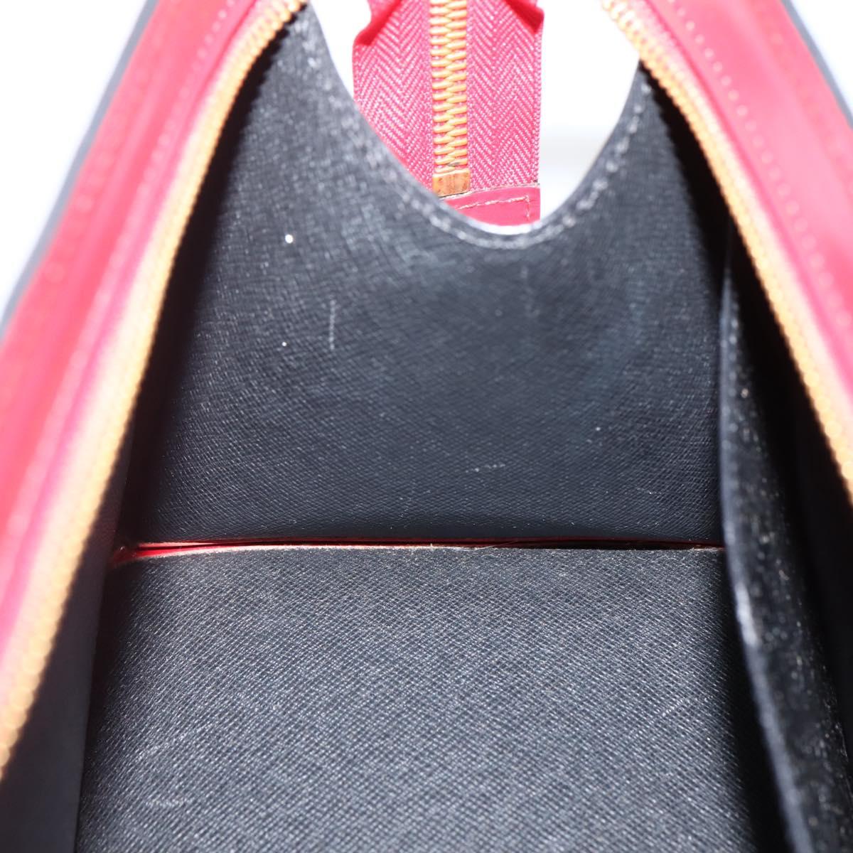 LOUIS VUITTON Epi Sac Triangle Hand Bag Red M52097 LV Auth 143144