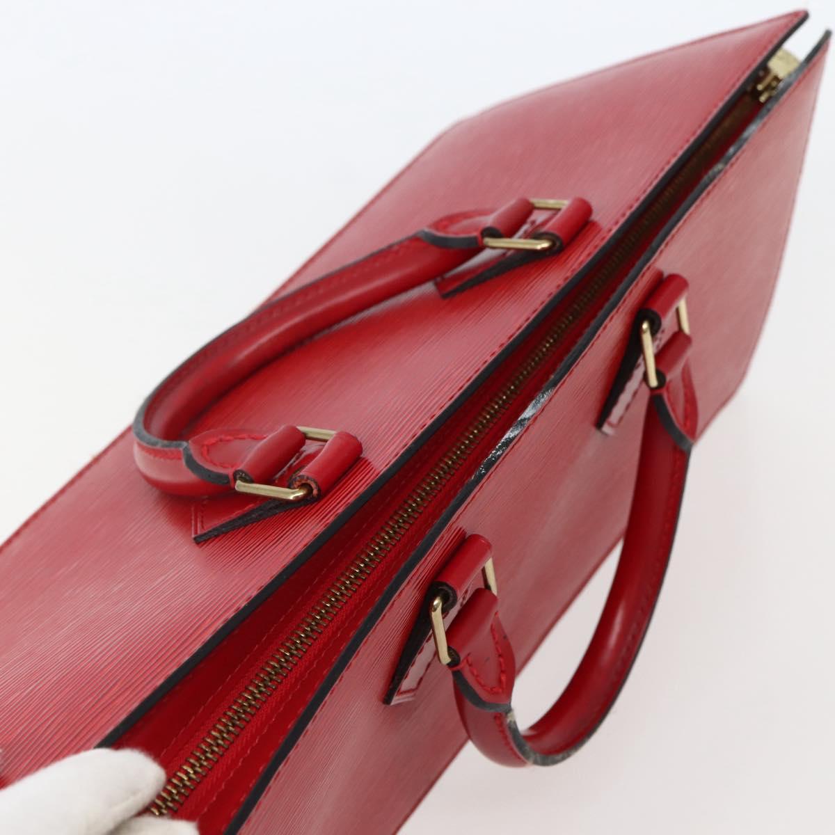 LOUIS VUITTON Epi Sac Triangle Hand Bag Red M52097 LV Auth 143144