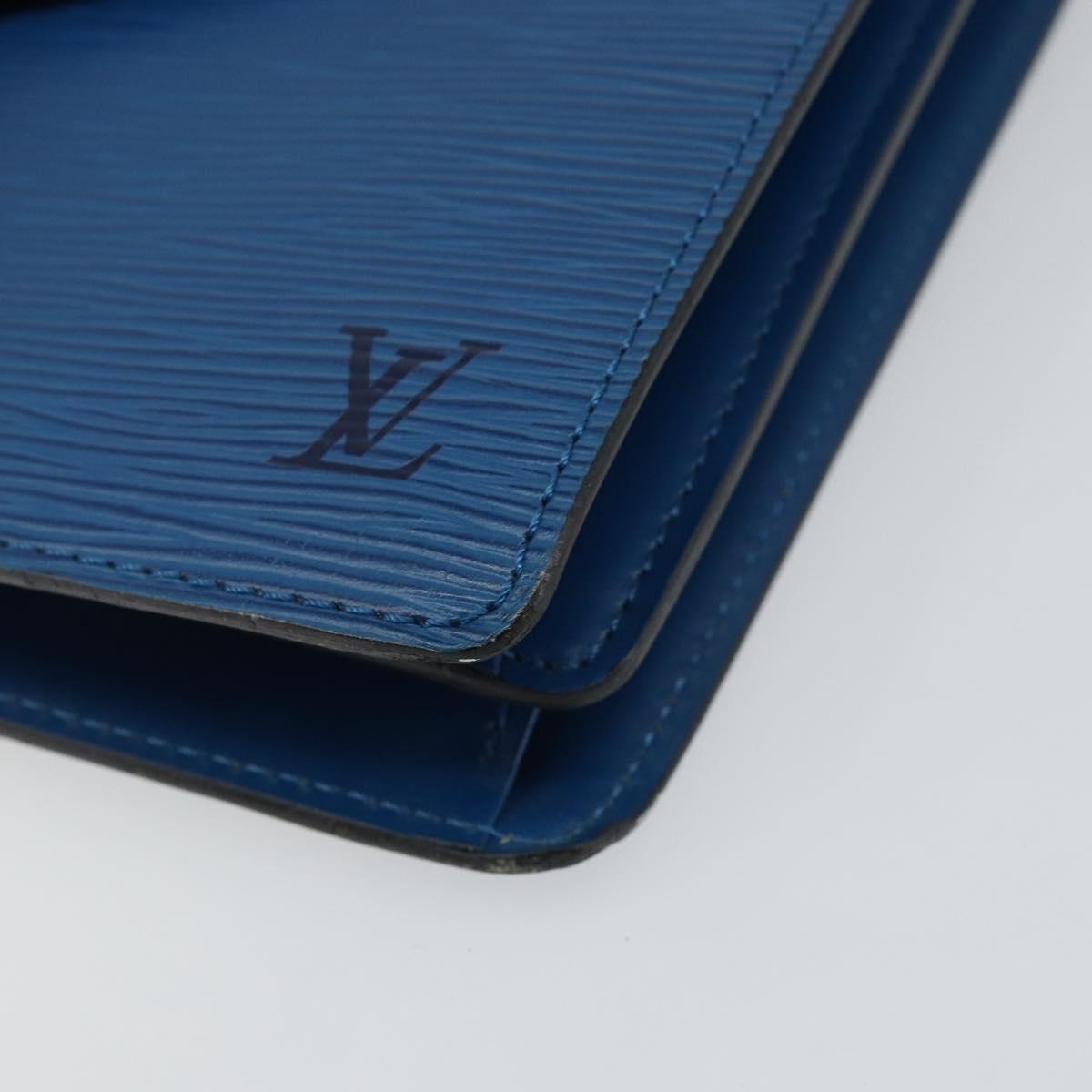 LOUIS VUITTON Epi Concorde Hand Bag Blue M52135 LV Auth 143145