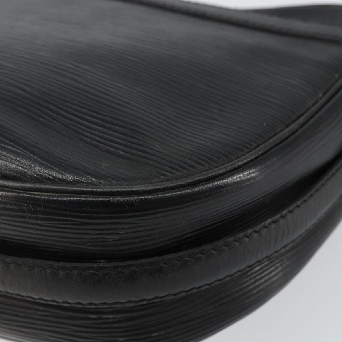 LOUIS VUITTON Epi Jeune Fille MM Shoulder Bag Black M52152 LV Auth 143146