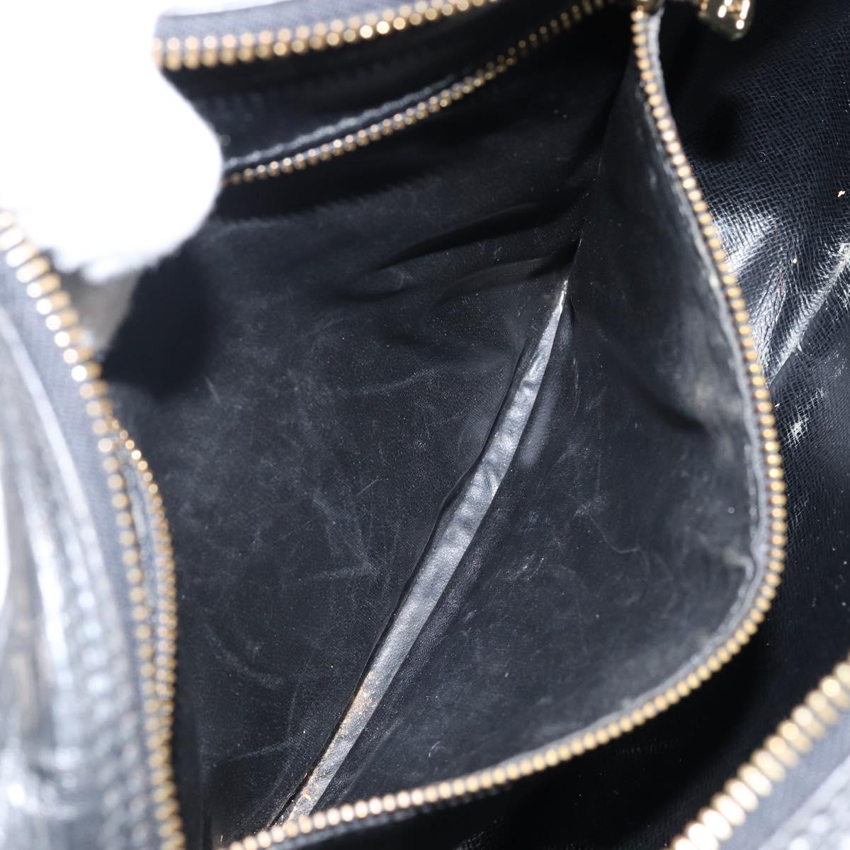 LOUIS VUITTON Epi Jeune Fille MM Shoulder Bag Black M52152 LV Auth 143146