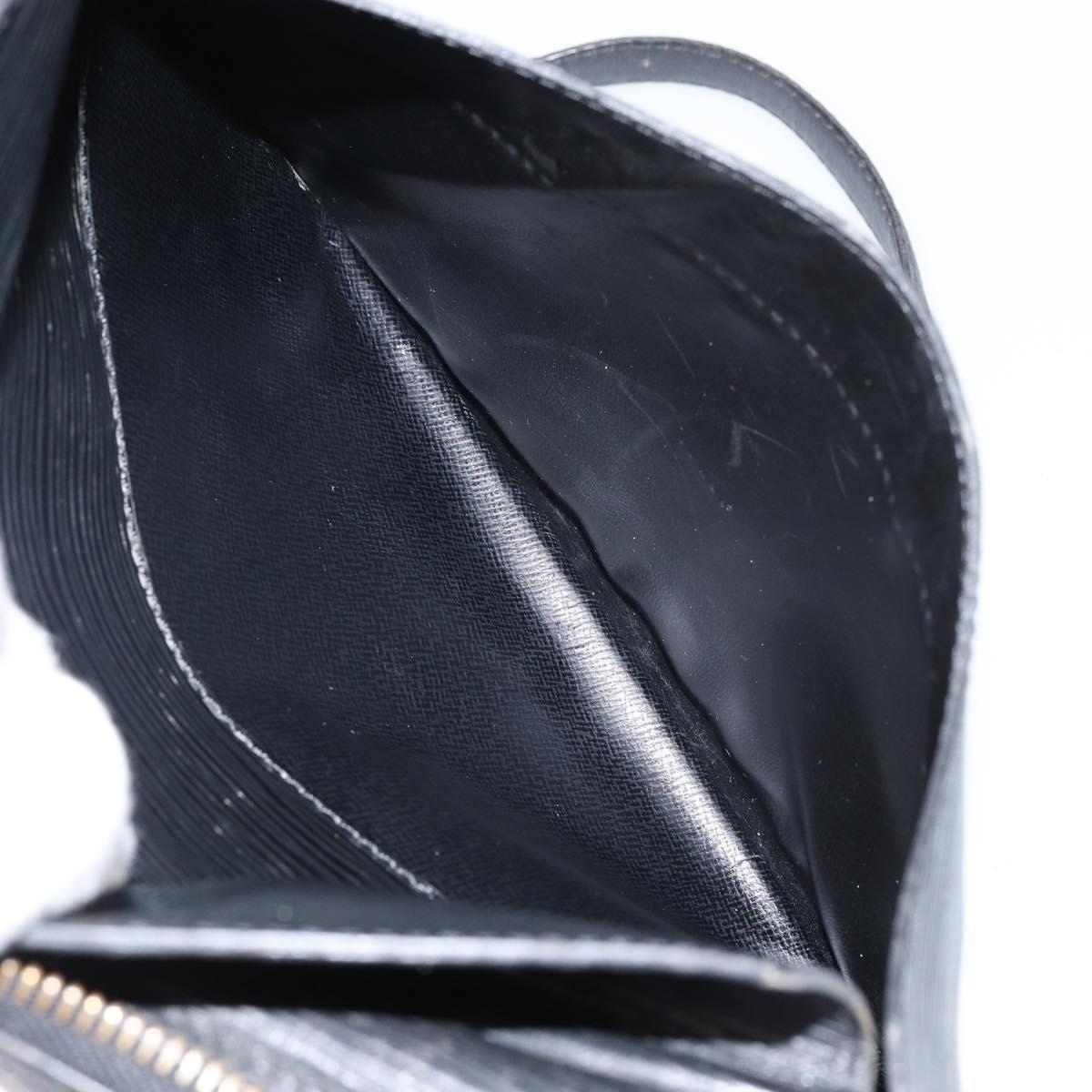 LOUIS VUITTON Epi Jeune Fille MM Shoulder Bag Black M52152 LV Auth 143146