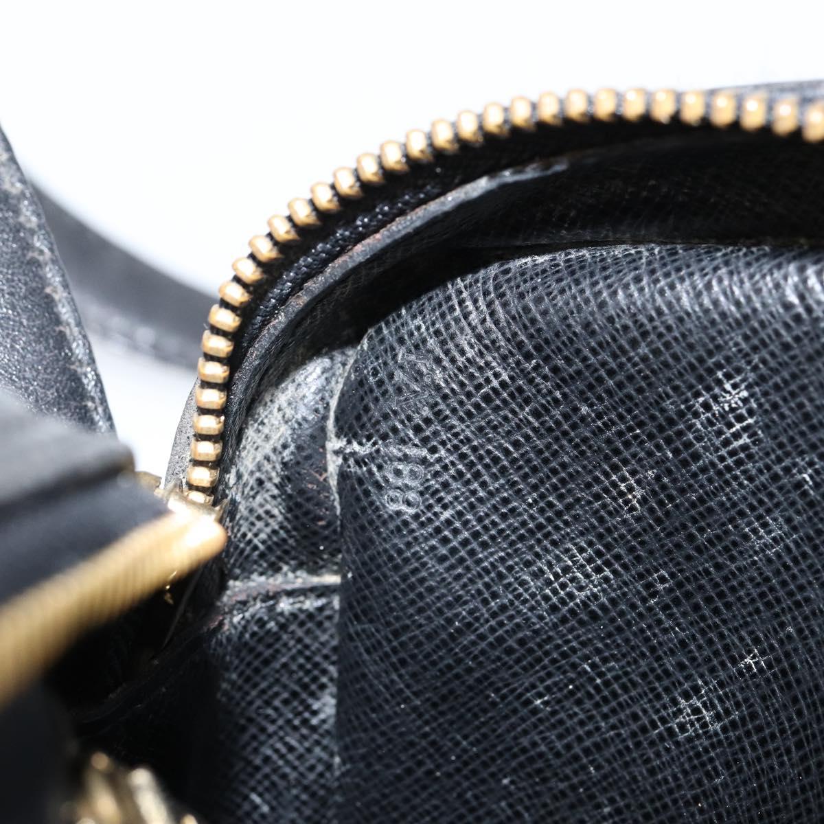 LOUIS VUITTON Epi Jeune Fille MM Shoulder Bag Black M52152 LV Auth 143146