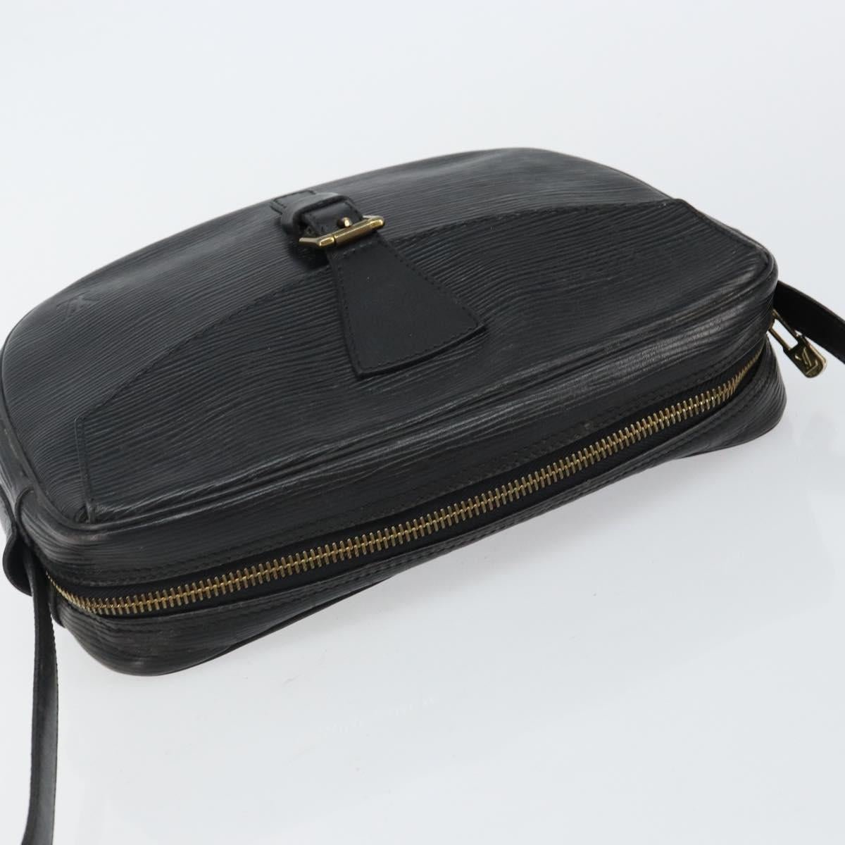 LOUIS VUITTON Epi Jeune Fille MM Shoulder Bag Black M52152 LV Auth 143146