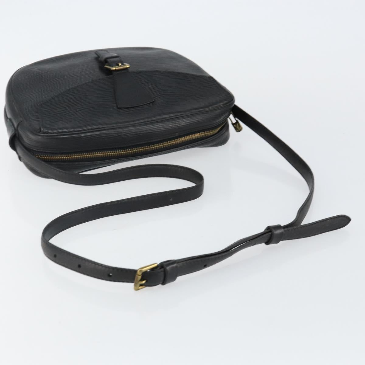 LOUIS VUITTON Epi Jeune Fille MM Shoulder Bag Black M52152 LV Auth 143146