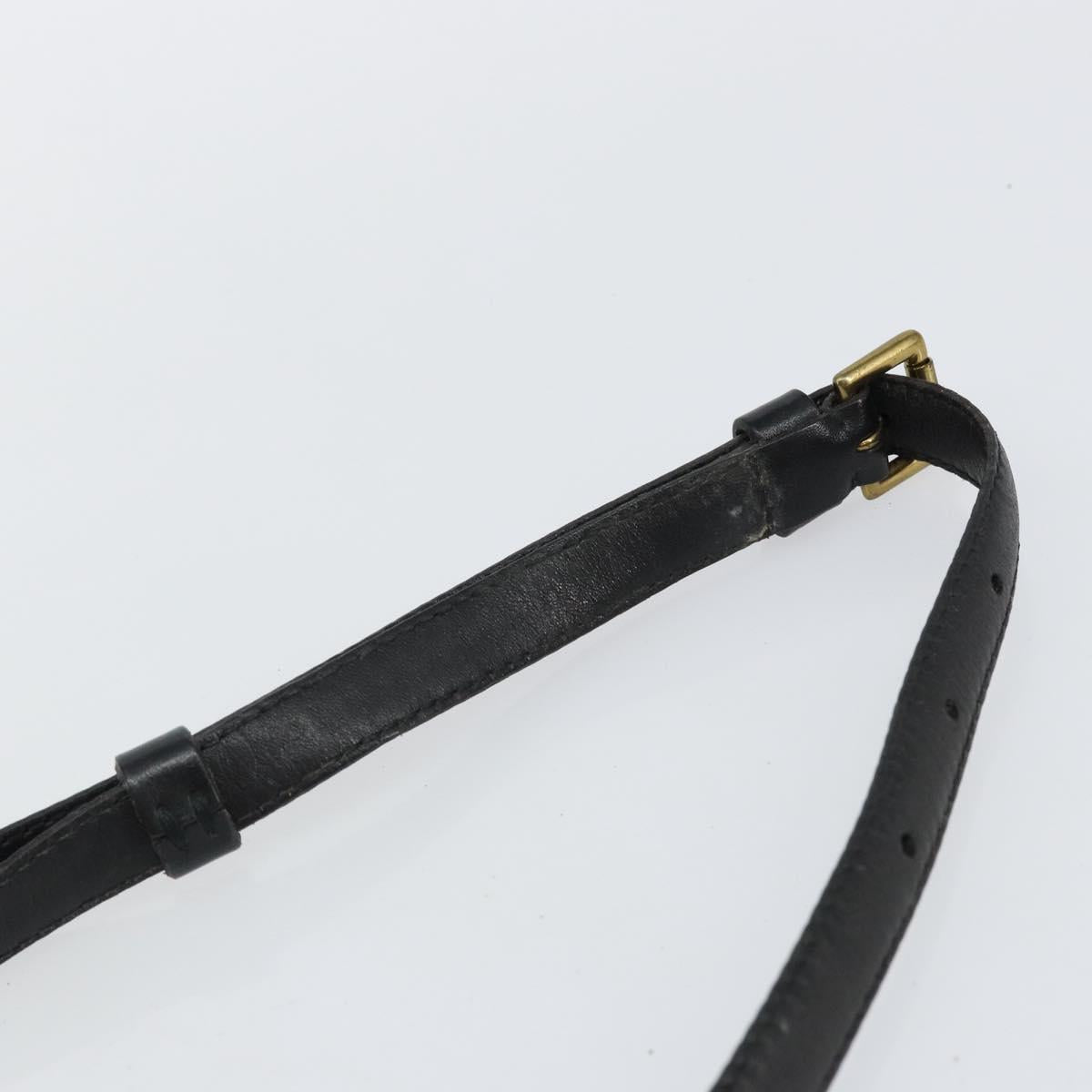 LOUIS VUITTON Epi Jeune Fille MM Shoulder Bag Black M52152 LV Auth 143146