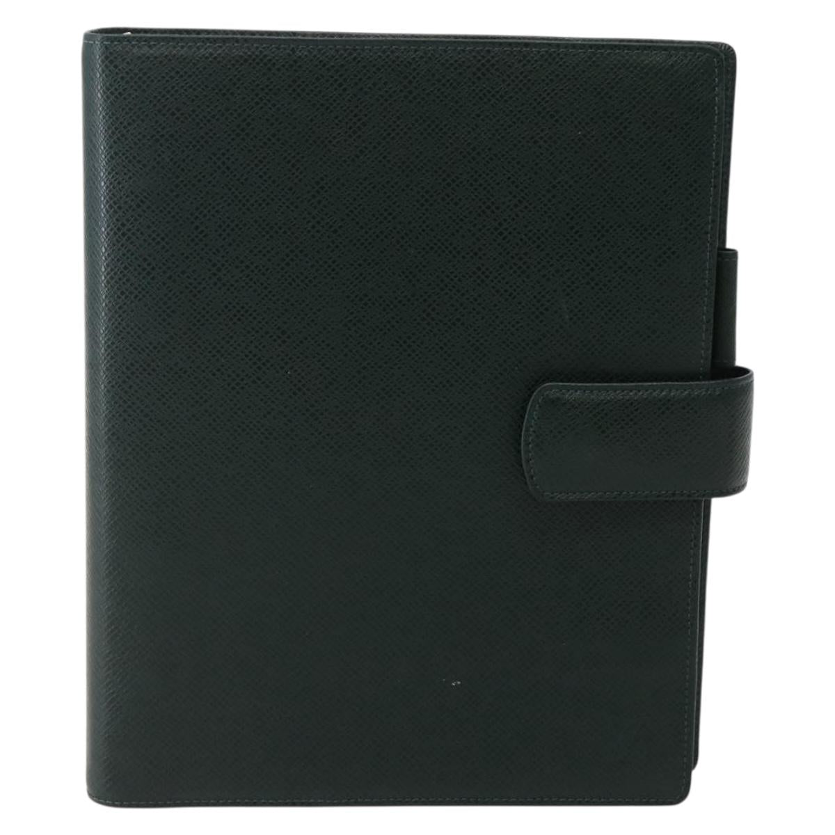 LOUIS VUITTON Taiga Agenda GM Day Planner Cover Epicea R20404 LV Auth 143149