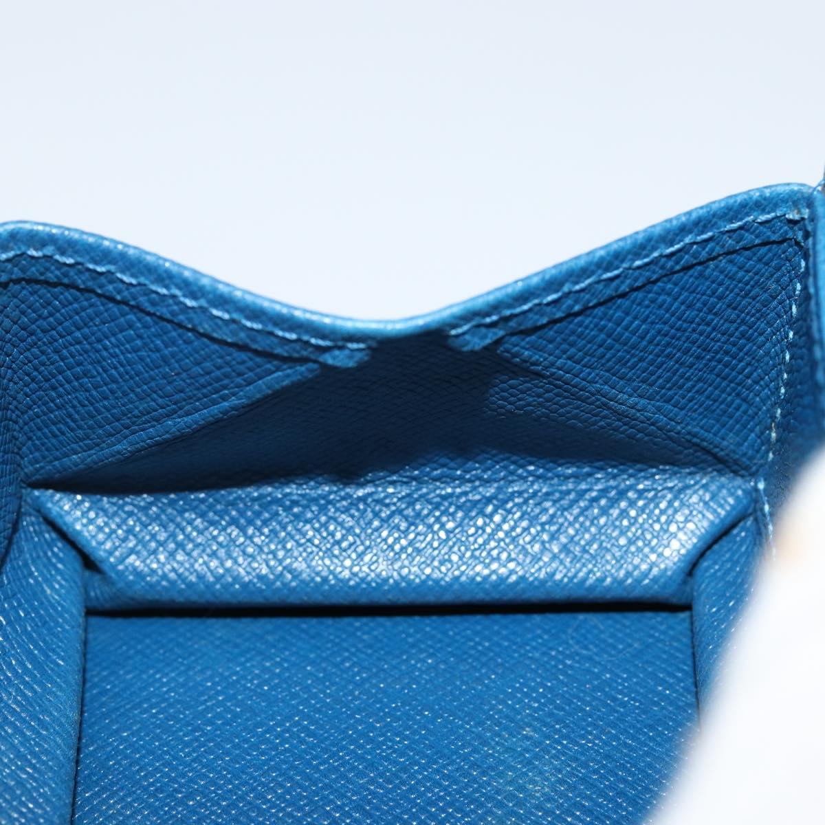 LOUIS VUITTON Epi Porte Monnaie Boite Coin Purse Blue M63695 LV Auth 143153V