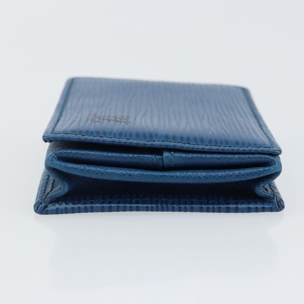 LOUIS VUITTON Epi Porte Monnaie Boite Coin Purse Blue M63695 LV Auth 143153V