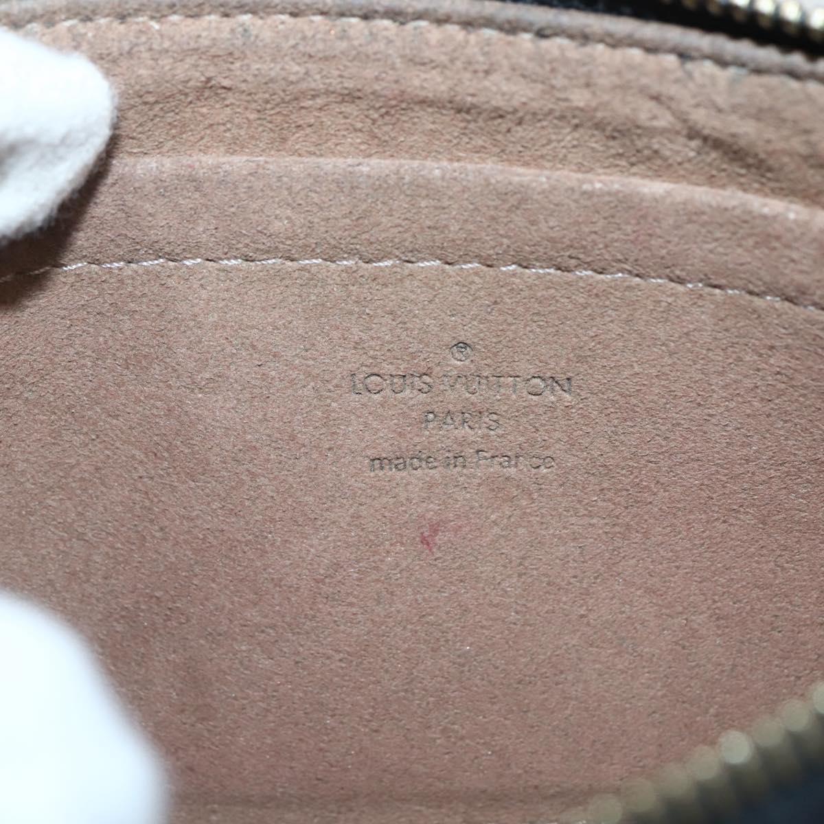 LOUIS VUITTON Multicolor Pochette Mila MM Pouch Black M60097 LV Auth 143169