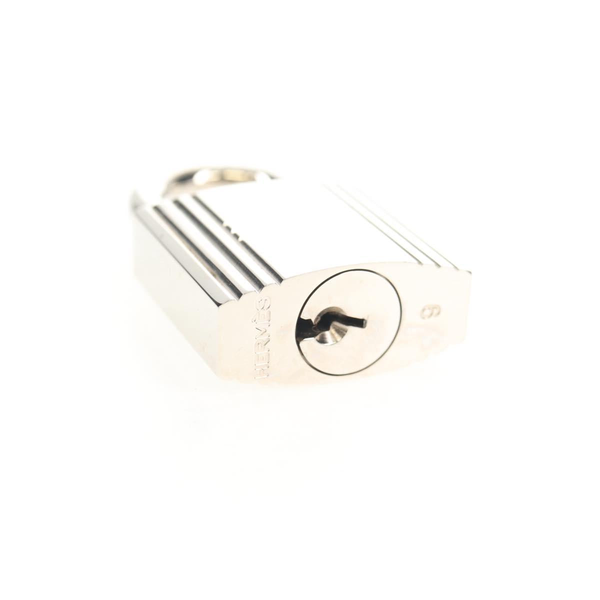 HERMES Shoulder Birkin Hand Bag Leather Orange Silver Auth 143171V