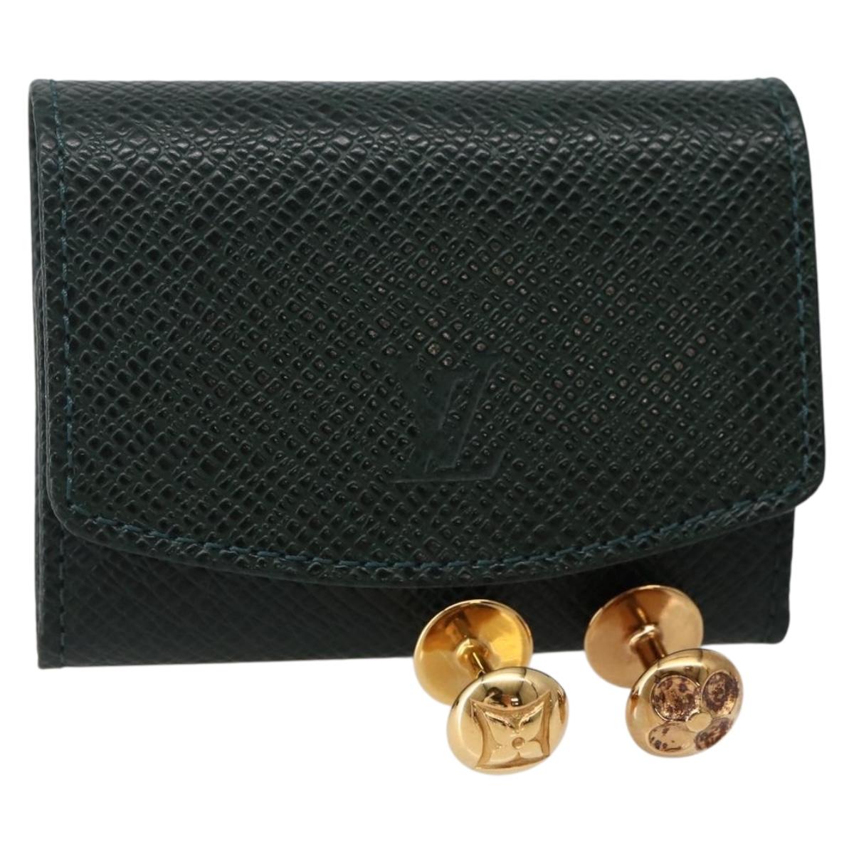 LOUIS VUITTON Buton de Manchette Cuffs metal Gold M30974 LV Auth 143173V