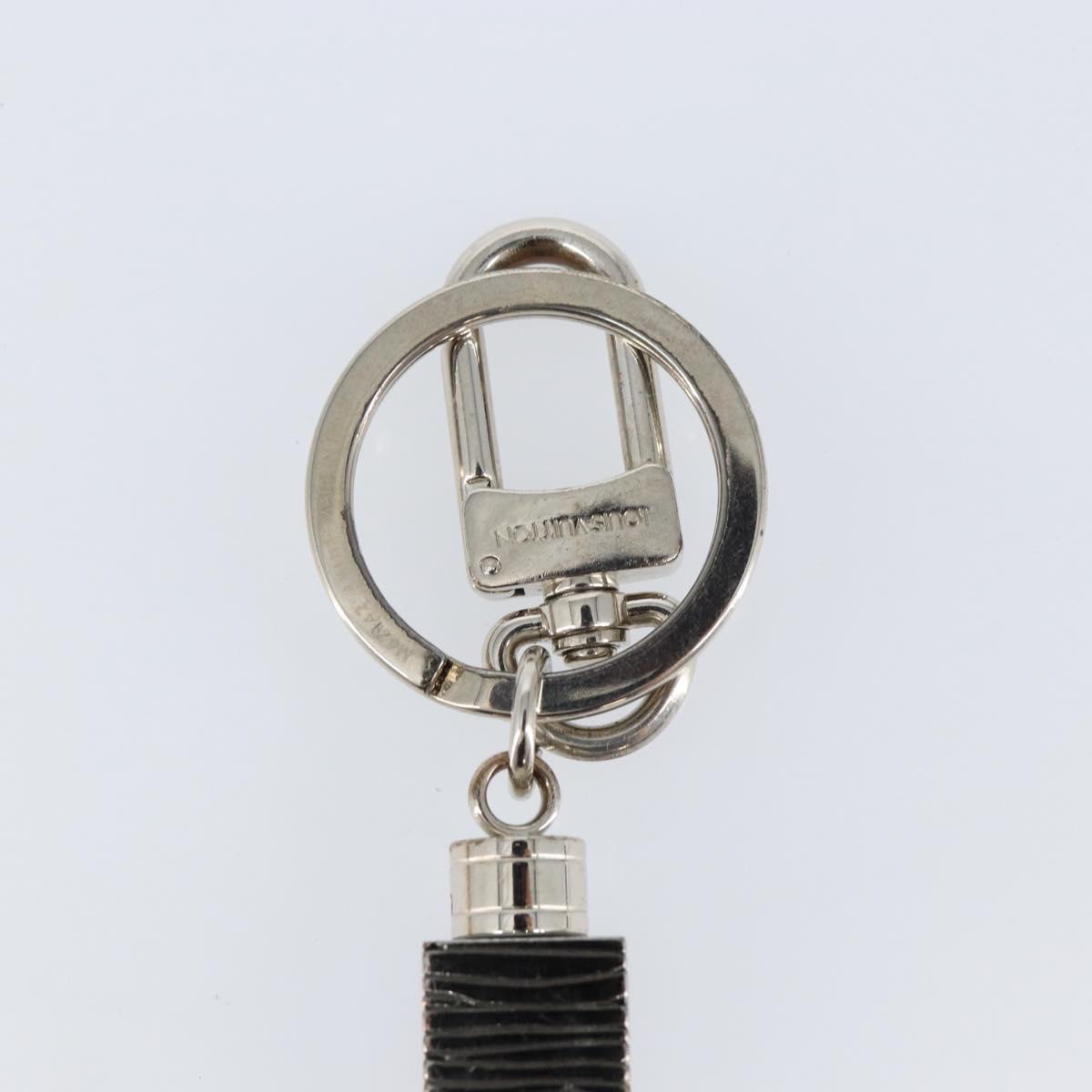 LOUIS VUITTON Porte Cles Cube Charm metal Silver M67142 LV Auth 143174V