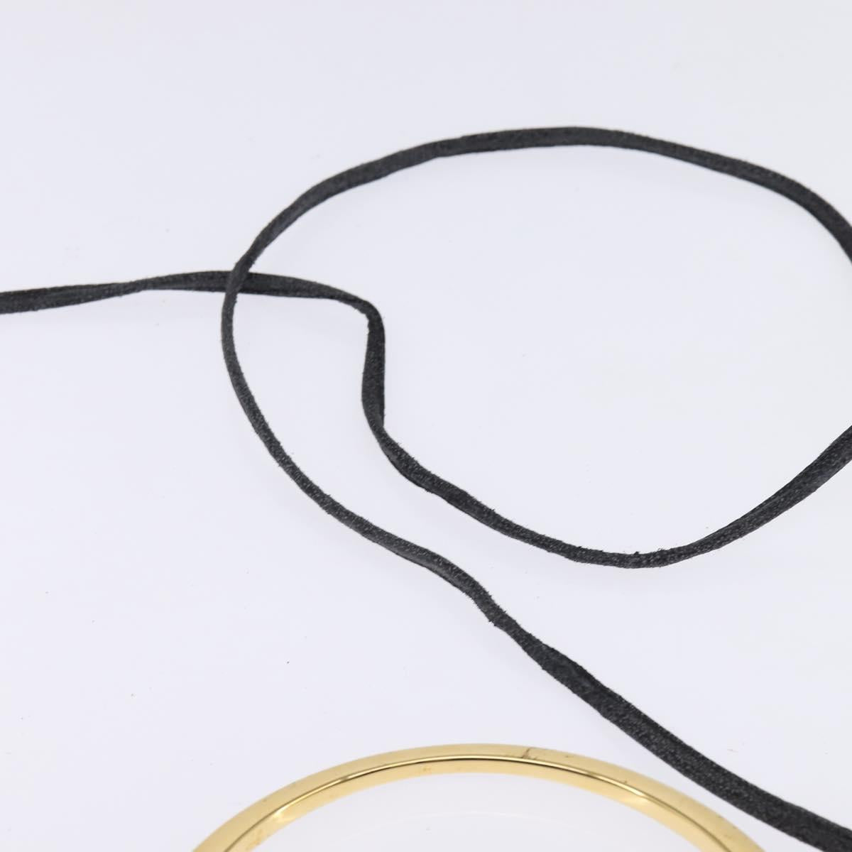 GIVENCHY Hand Bag Leather 2way Black Gold Auth 143196