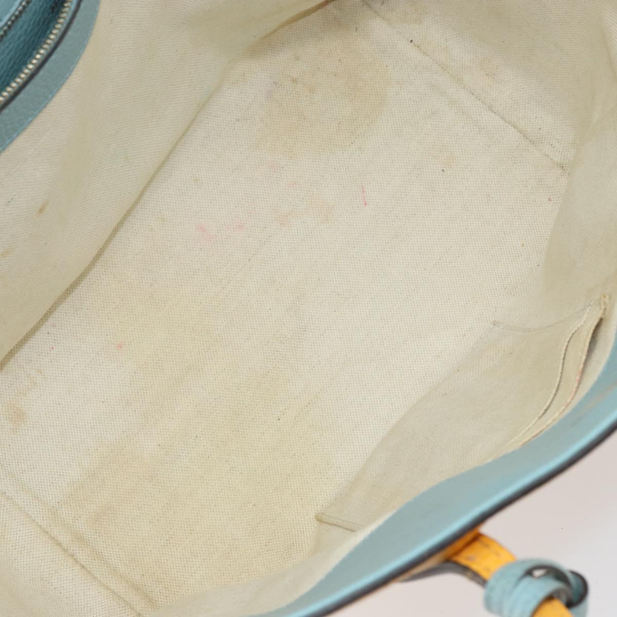 GUCCI Tote Bag Leather Yellow Gold 354408 Auth 143207