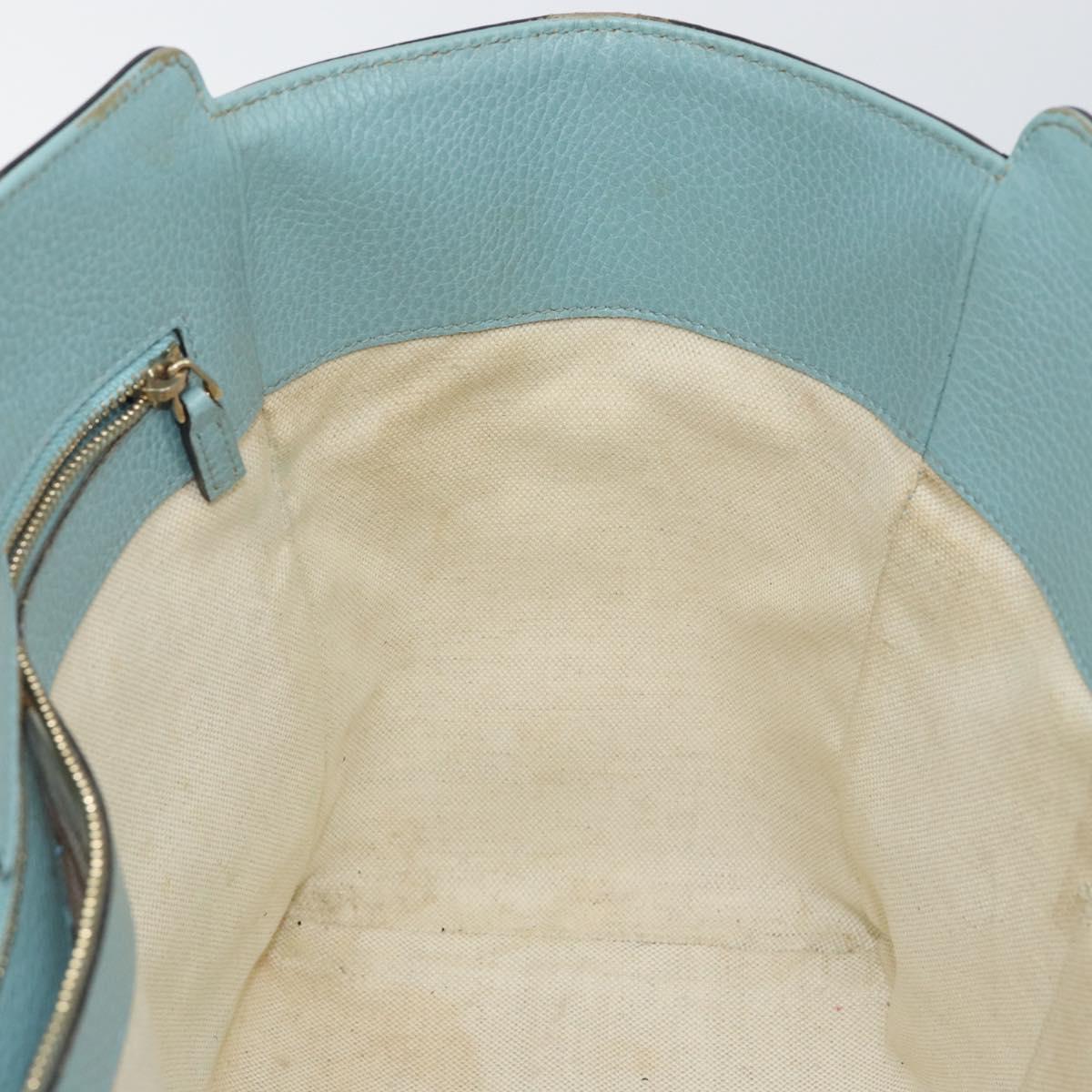GUCCI Tote Bag Leather Yellow Gold 354408 Auth 143207