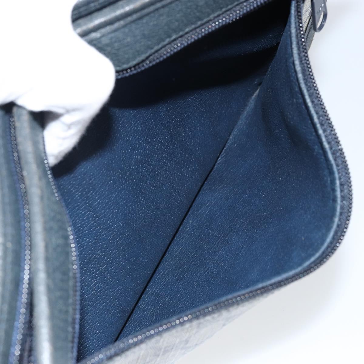 GUCCI GG Supreme Clutch Bag PVC Navy 111 01 037 Auth 143212