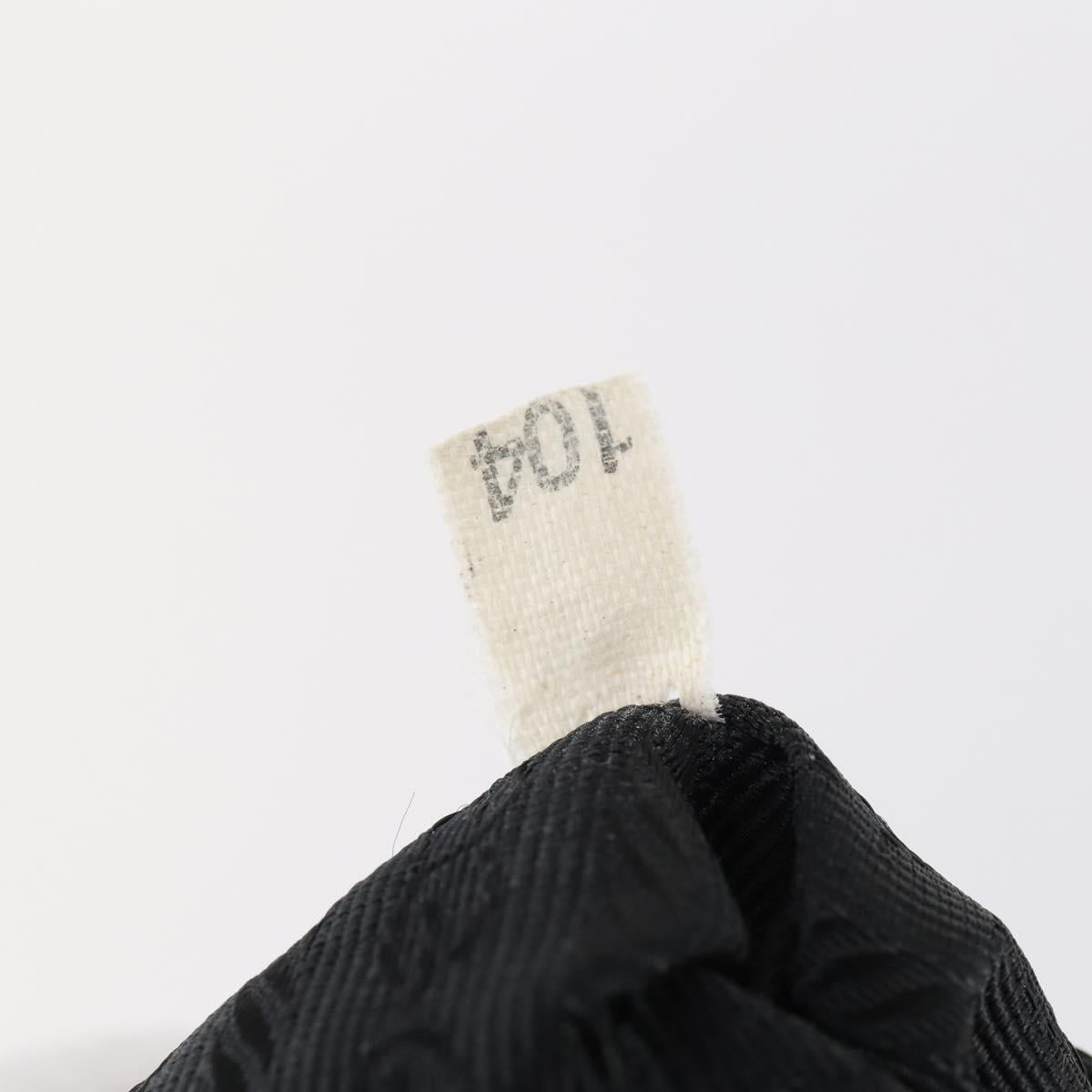 PRADA Backpack Nylon Black Silver Auth 143225