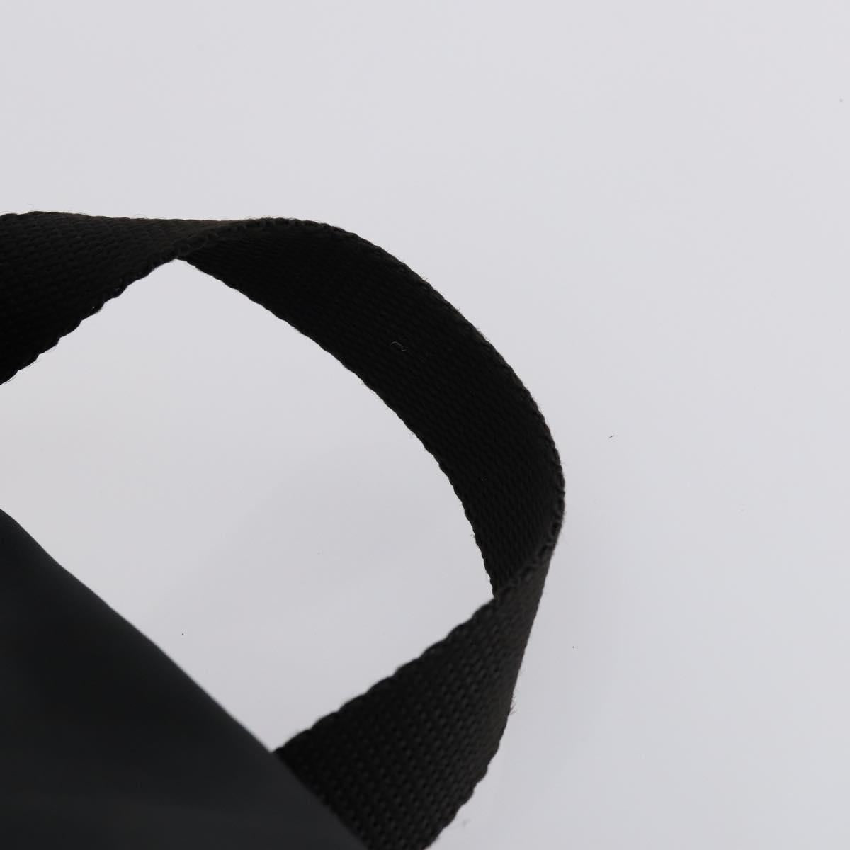 PRADA Backpack Nylon Black Silver Auth 143225