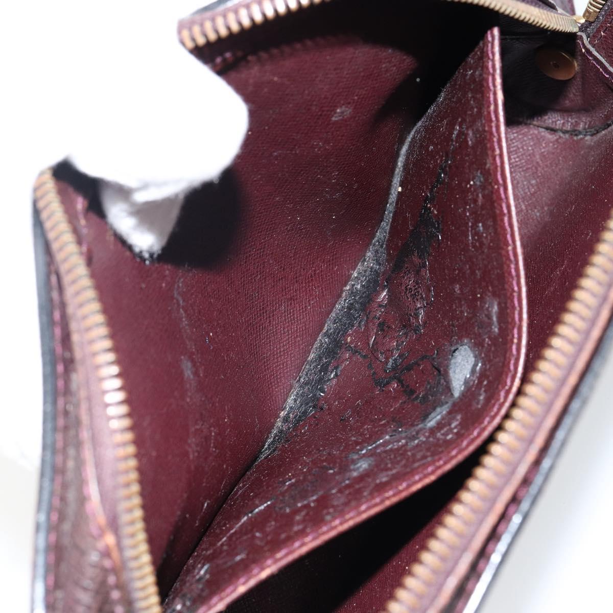 LOUIS VUITTON Taiga Baikal Clutch Bag Acajou M30186 LV Auth 143227