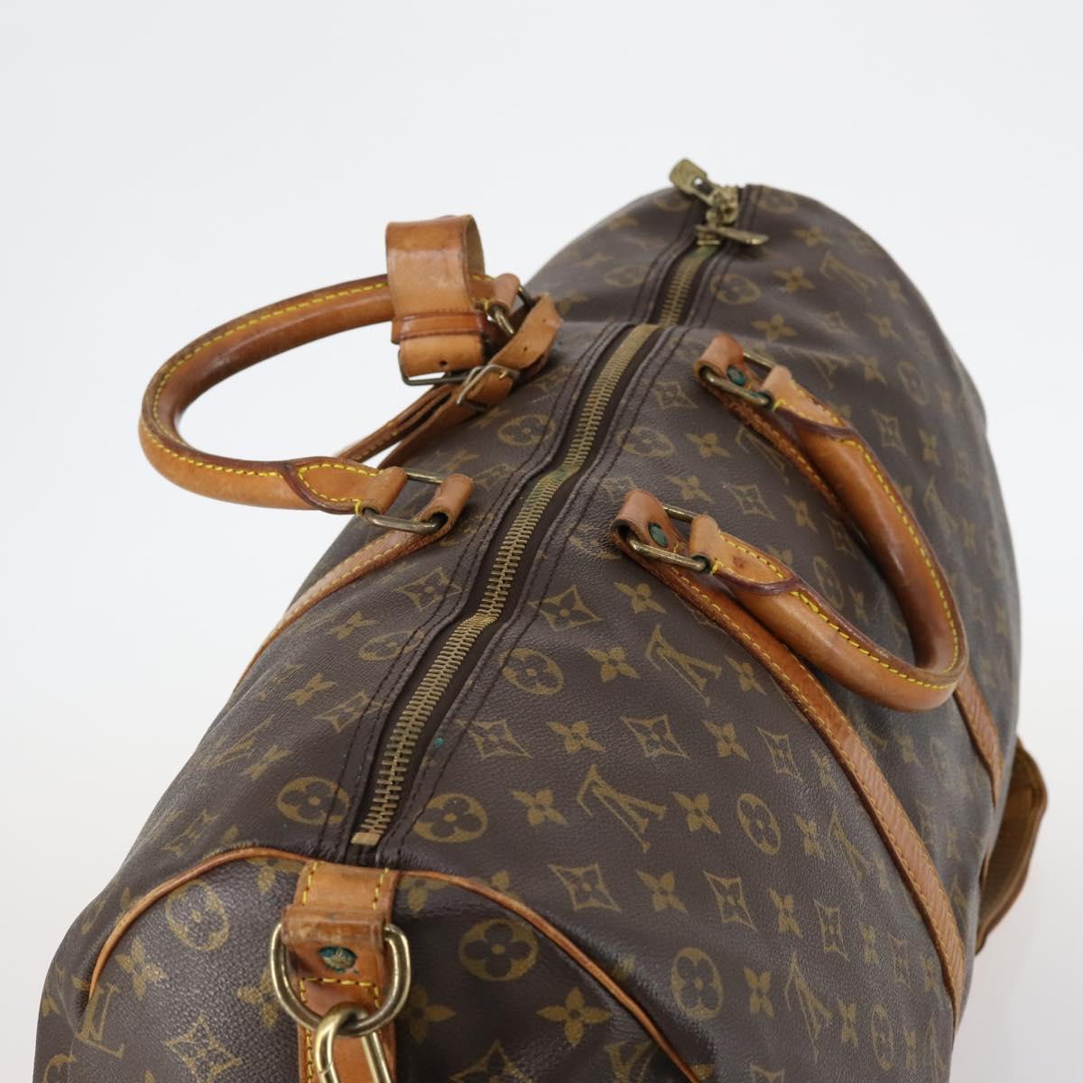 LOUIS VUITTON Monogram Keepall Bandouliere 50 Boston Bag M41416 LV Auth 143249