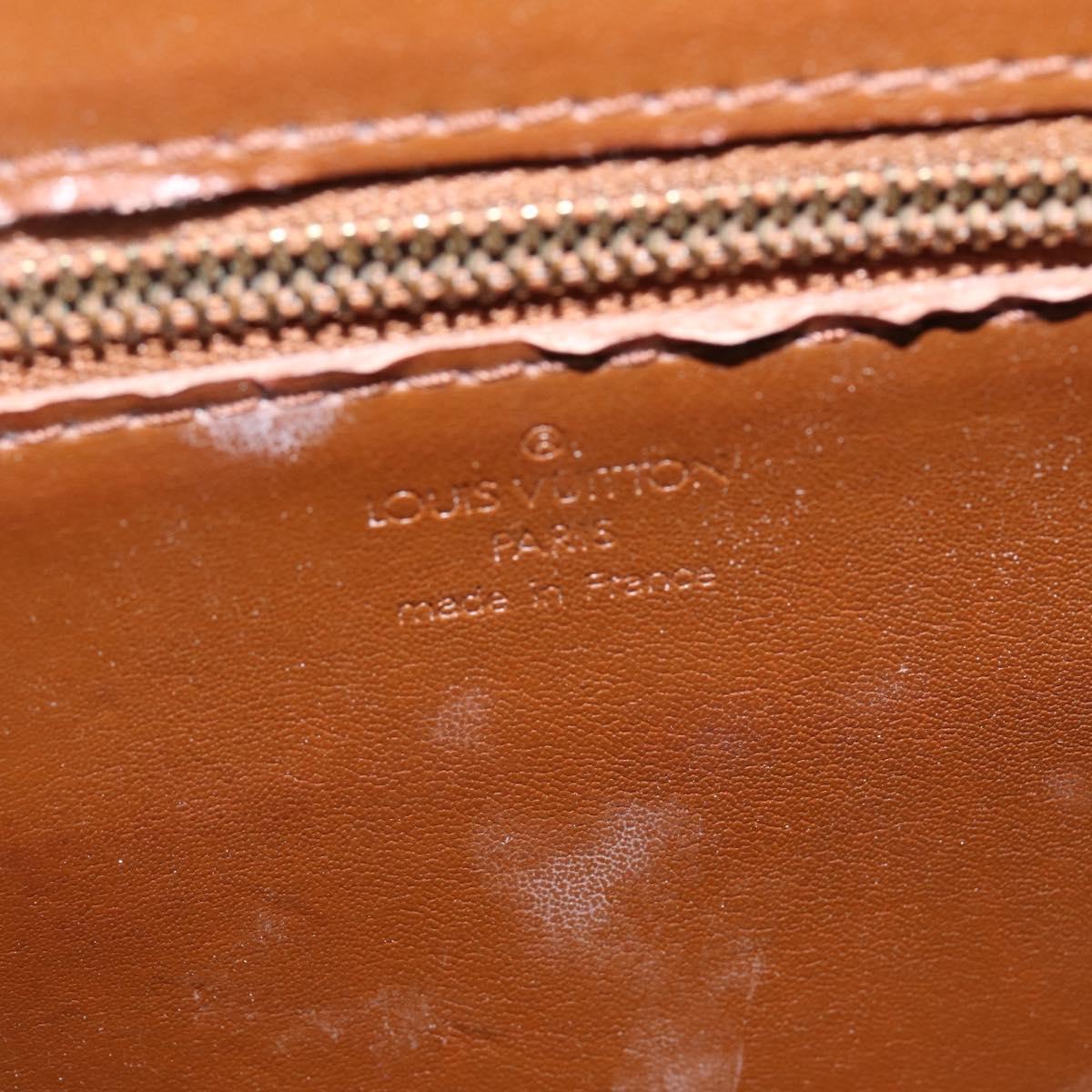 LOUIS VUITTON Monogram Vernis Christie GM Shoulder Bag Bronze M91107 Auth 143251