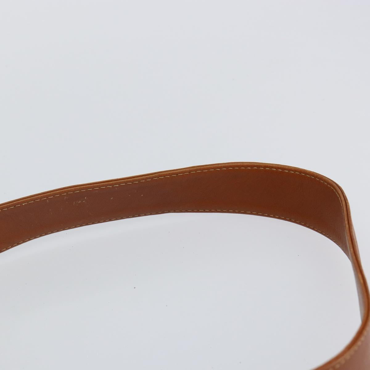 GUCCI Bamboo Hand Bag Leather 2way Beige Silver 001 1577 Auth 143268