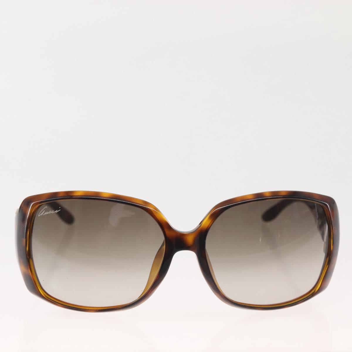 GUCCI Sunglasses Plastic Brown Auth 143270