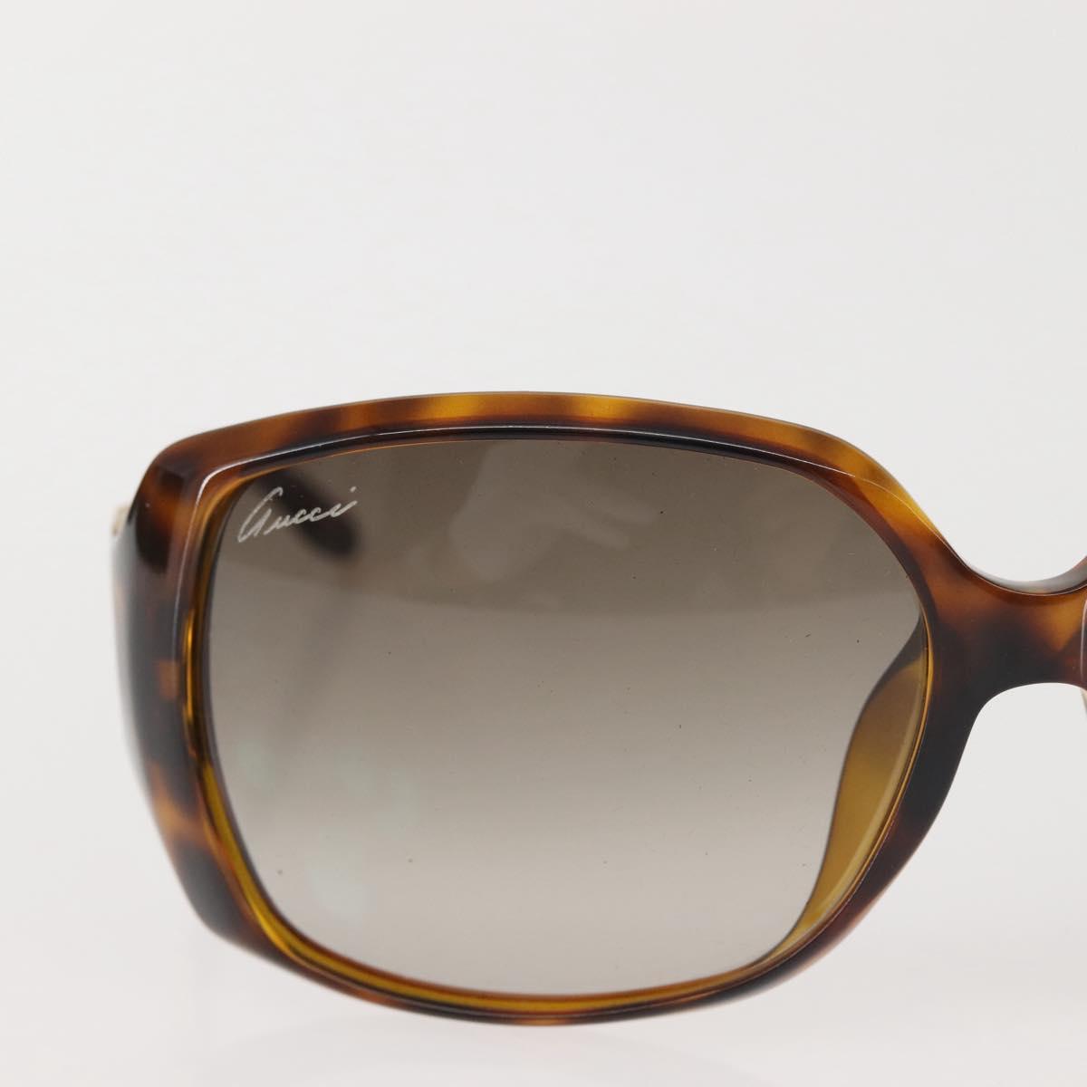 GUCCI Sunglasses Plastic Brown Auth 143270
