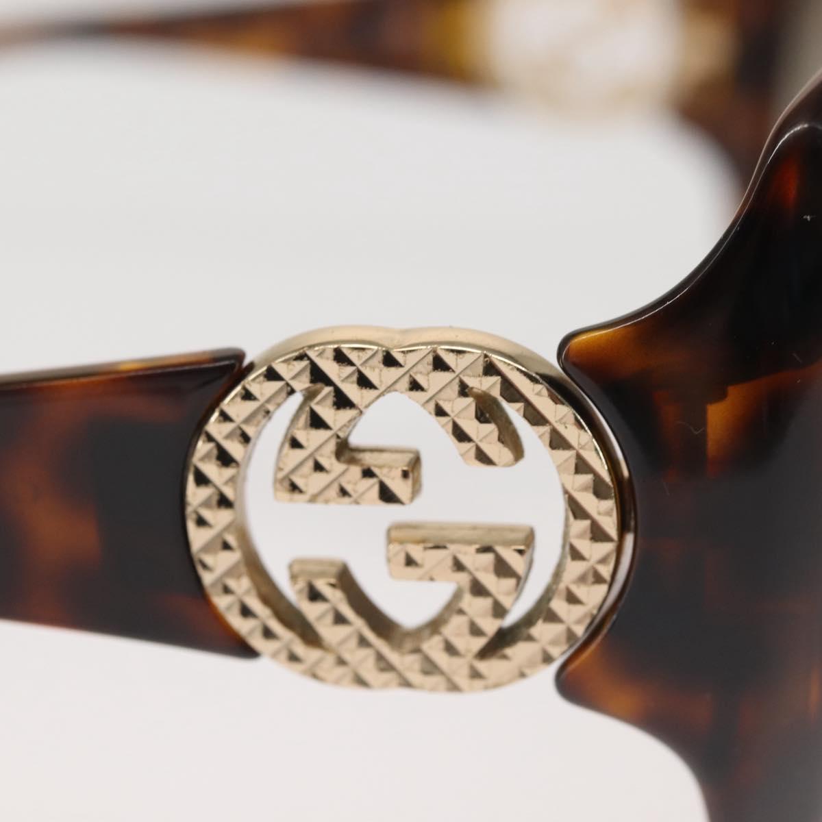 GUCCI Sunglasses Plastic Brown Auth 143270