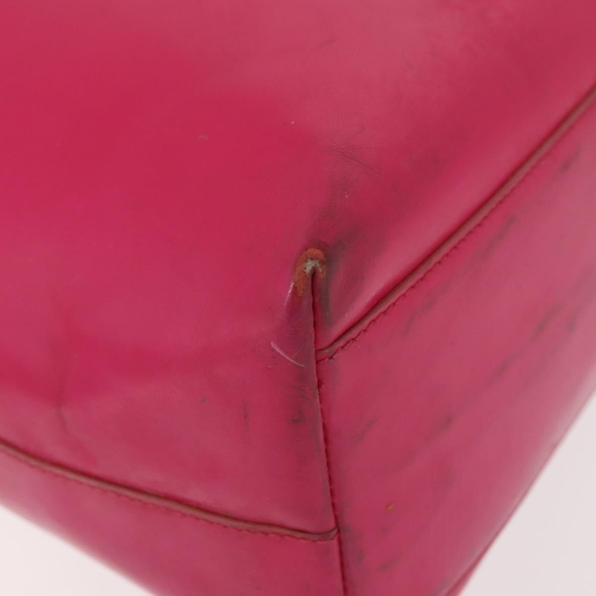 PRADA Shoulder Bag Leather Pink Clear Auth 143274