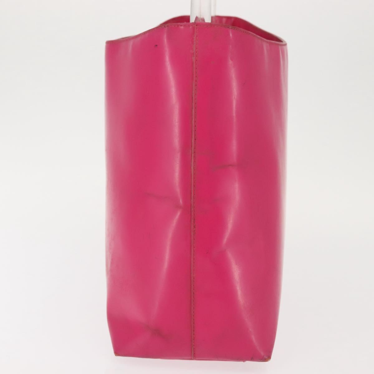 PRADA Shoulder Bag Leather Pink Clear Auth 143274