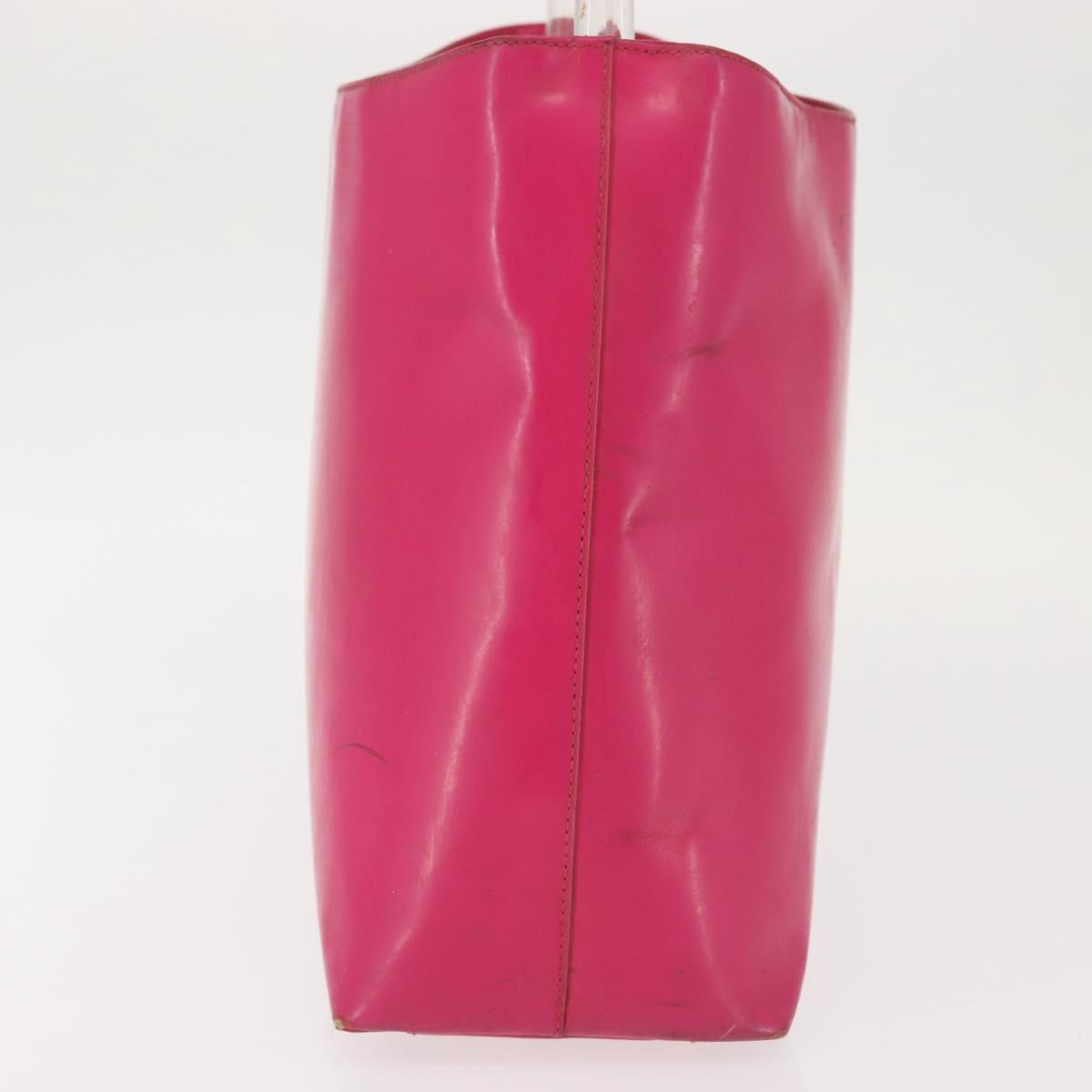 PRADA Shoulder Bag Leather Pink Clear Auth 143274