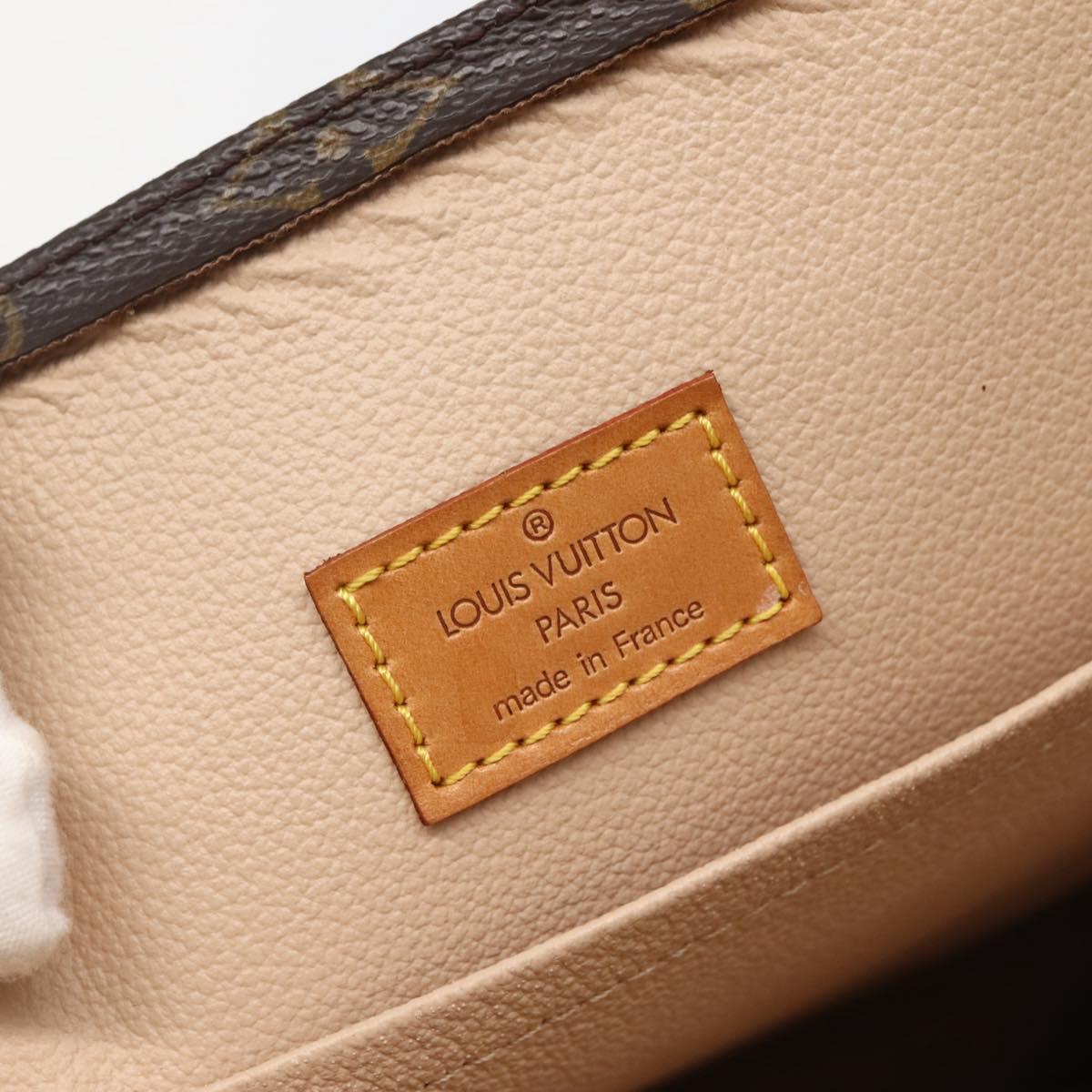 LOUIS VUITTON Monogram Sac Plat Hand Bag M51140 LV Auth 143293