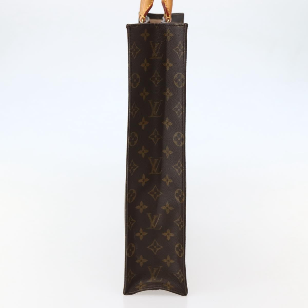 LOUIS VUITTON Monogram Sac Plat Hand Bag M51140 LV Auth 143293